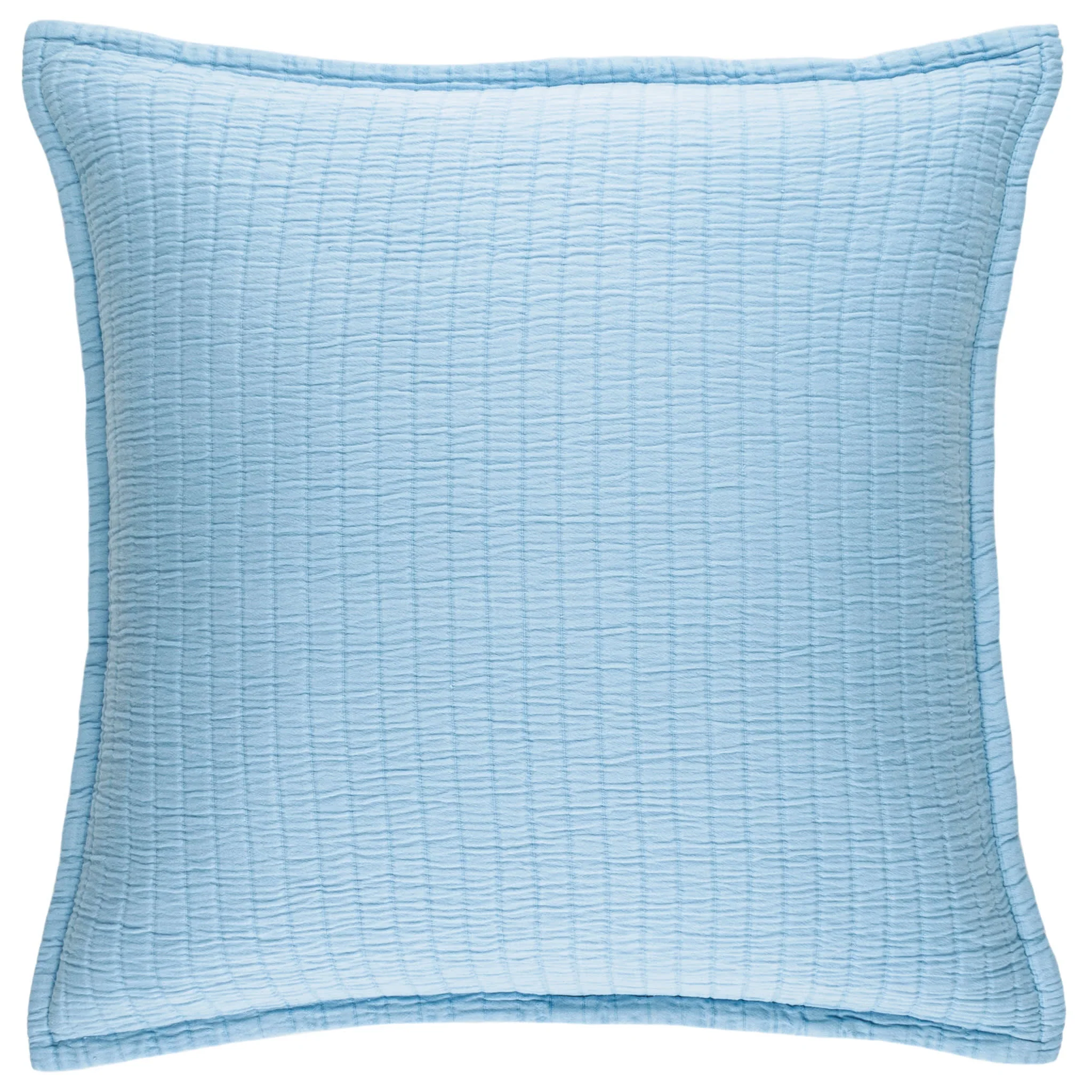 Boyfriend Matelasse Sham | Soft Blue