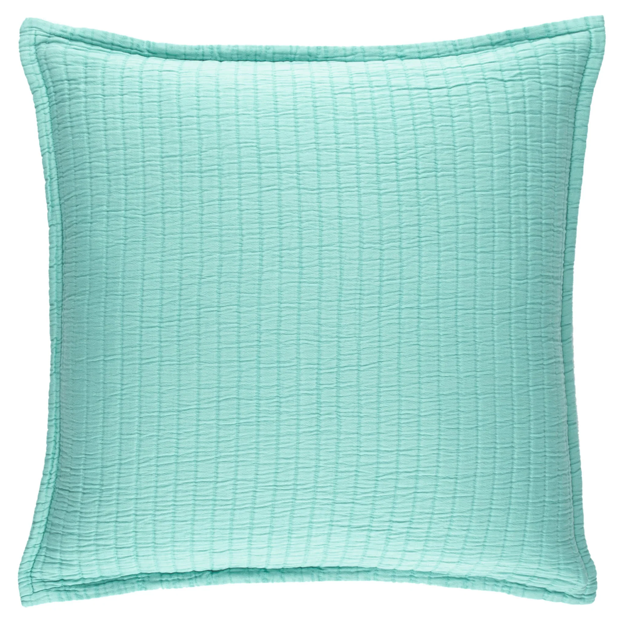 Boyfriend Matelasse Sham | Soft Turquoise