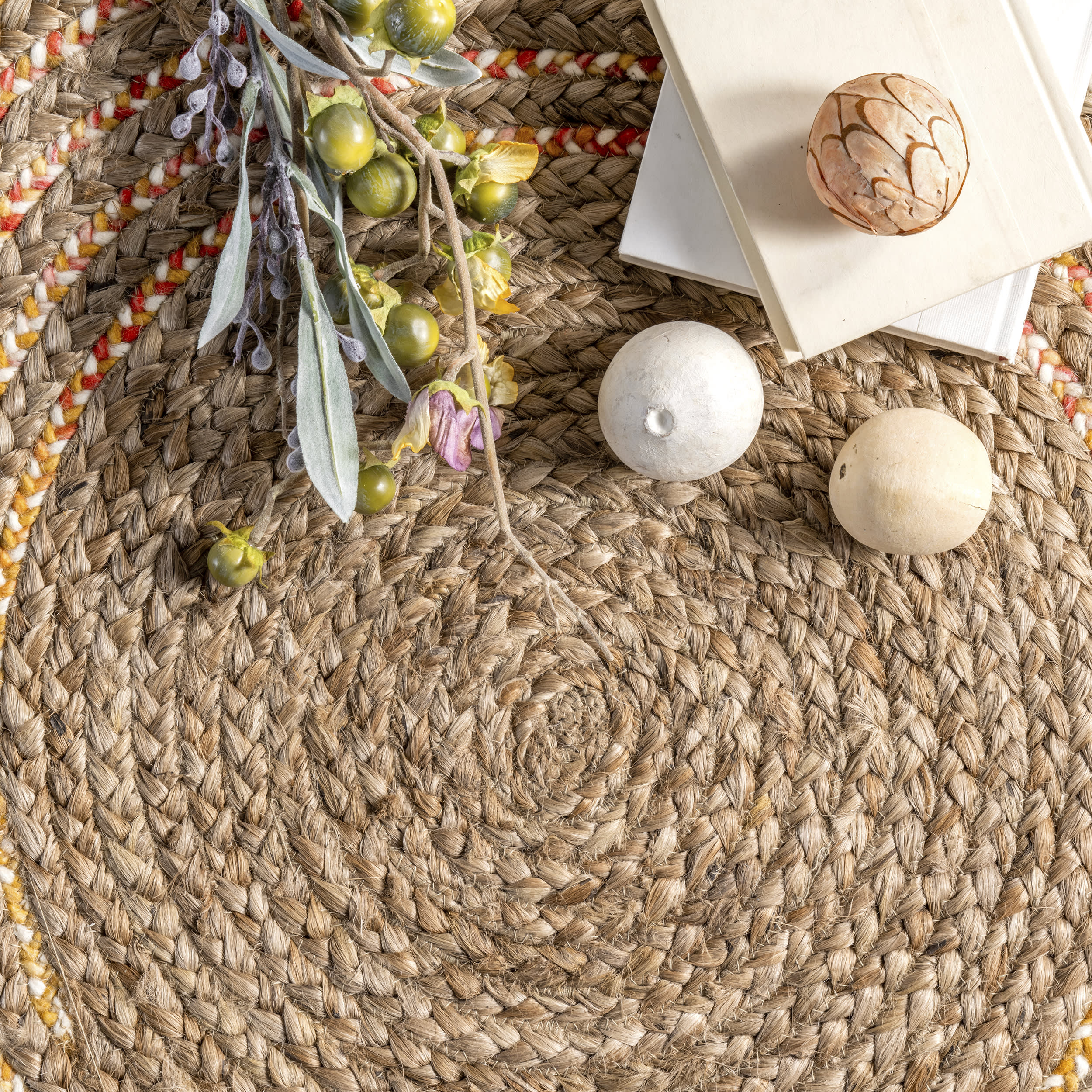 Braided Jute Rug | Natural - Image 2