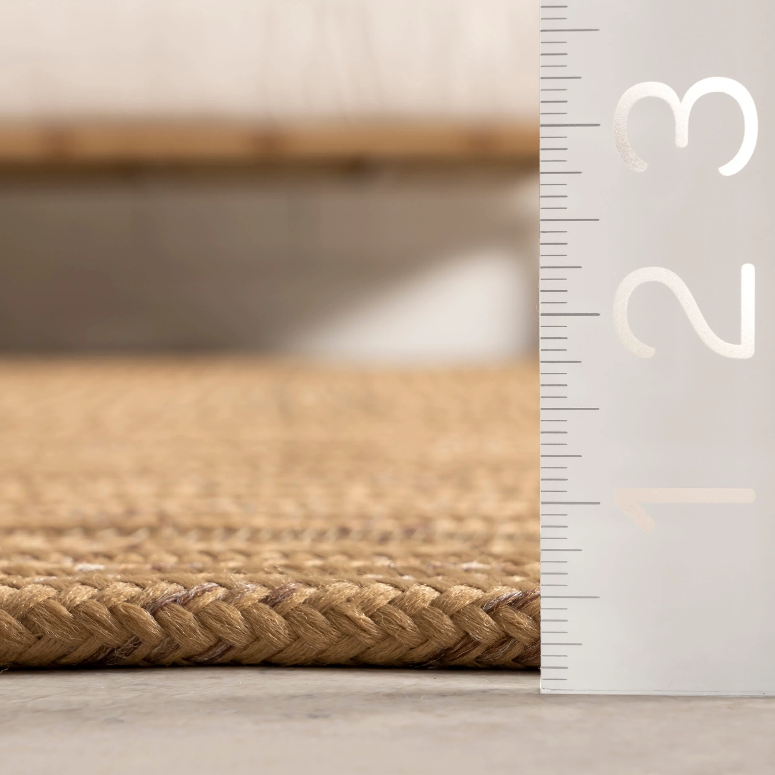 Braided Texture Indoor/Outdoor Rug | Tan - Image 5