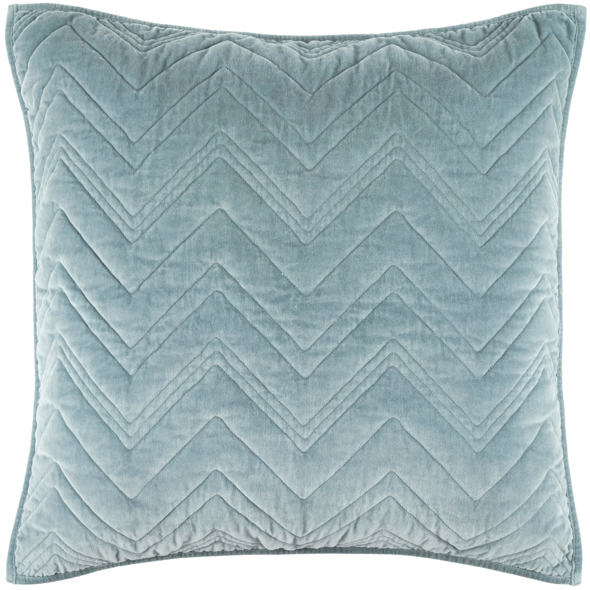 Brentwood Velvet Quilted Sham | Ocean
