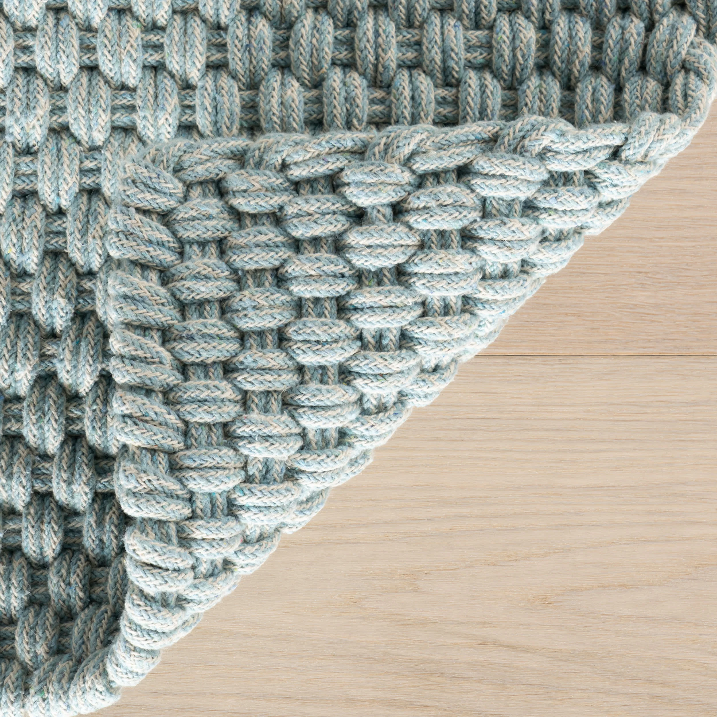 Bridges Rope Rug | Light Blue - Image 10