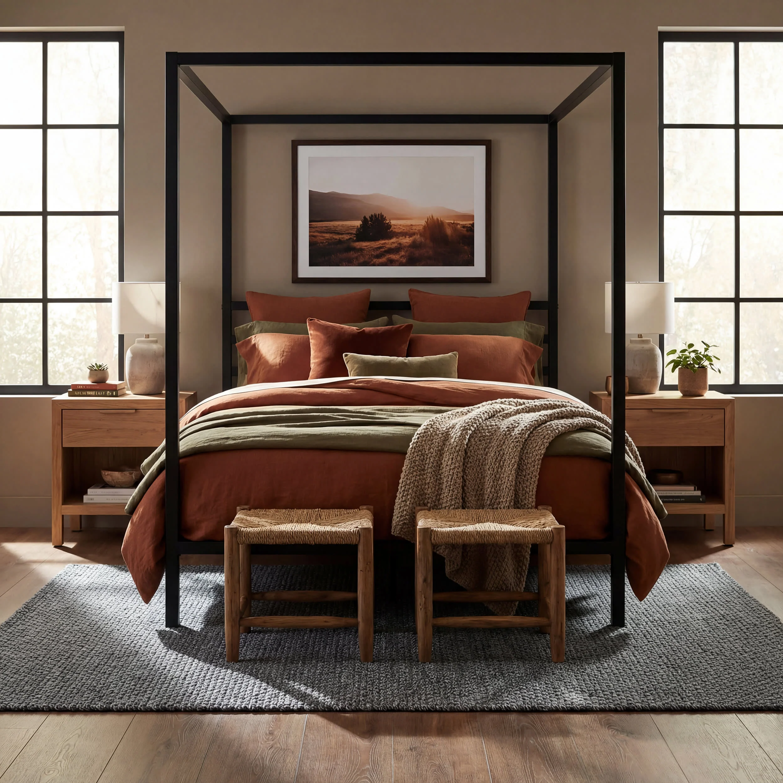 Bridges Rope Rug | Navy - Image 3