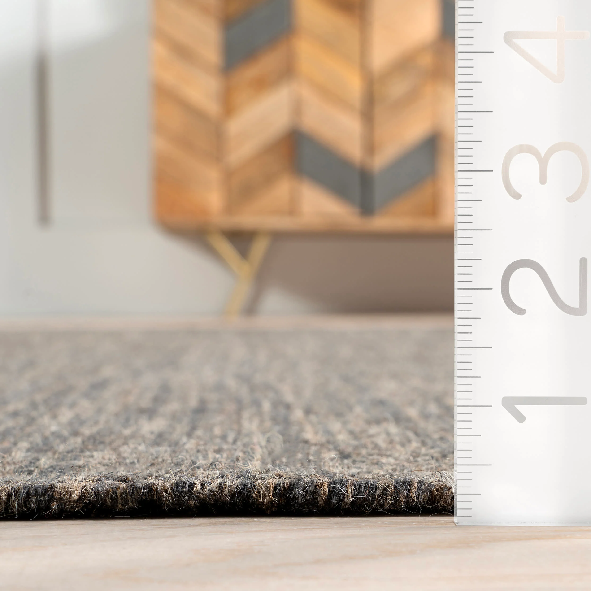 Brooklyn Tasseled Wool Rug | Black - Image 4