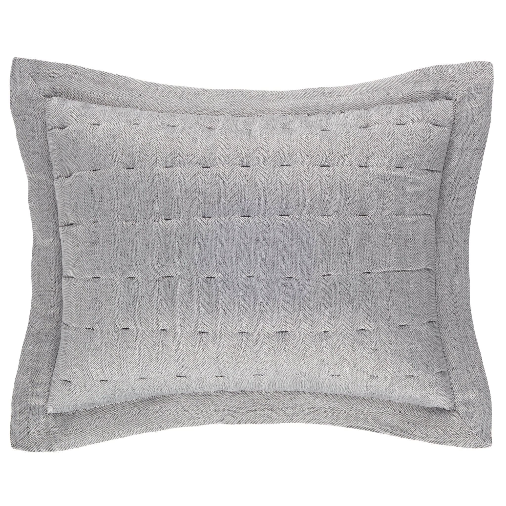 Brussels Quilted Sham | Black