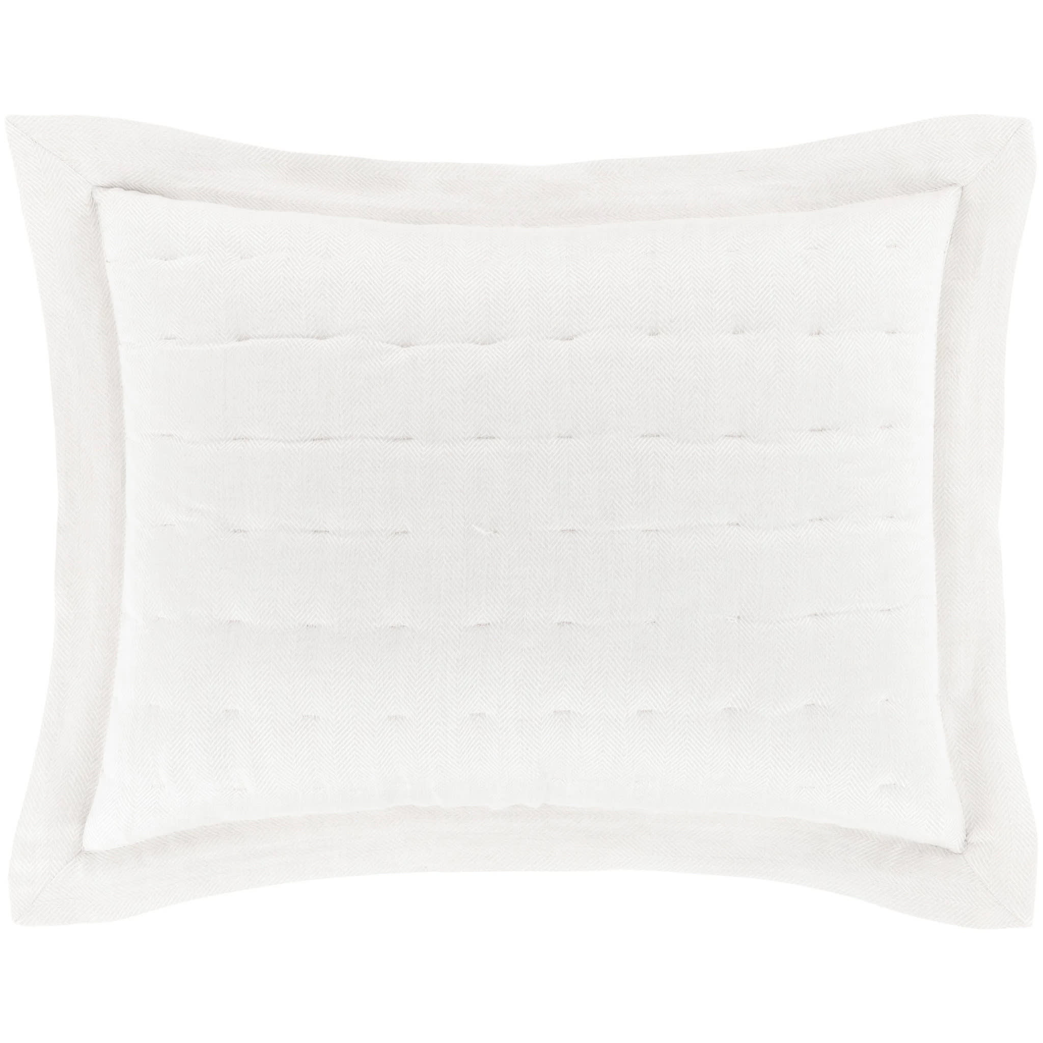 Brussels Quilted Sham | Ivory
