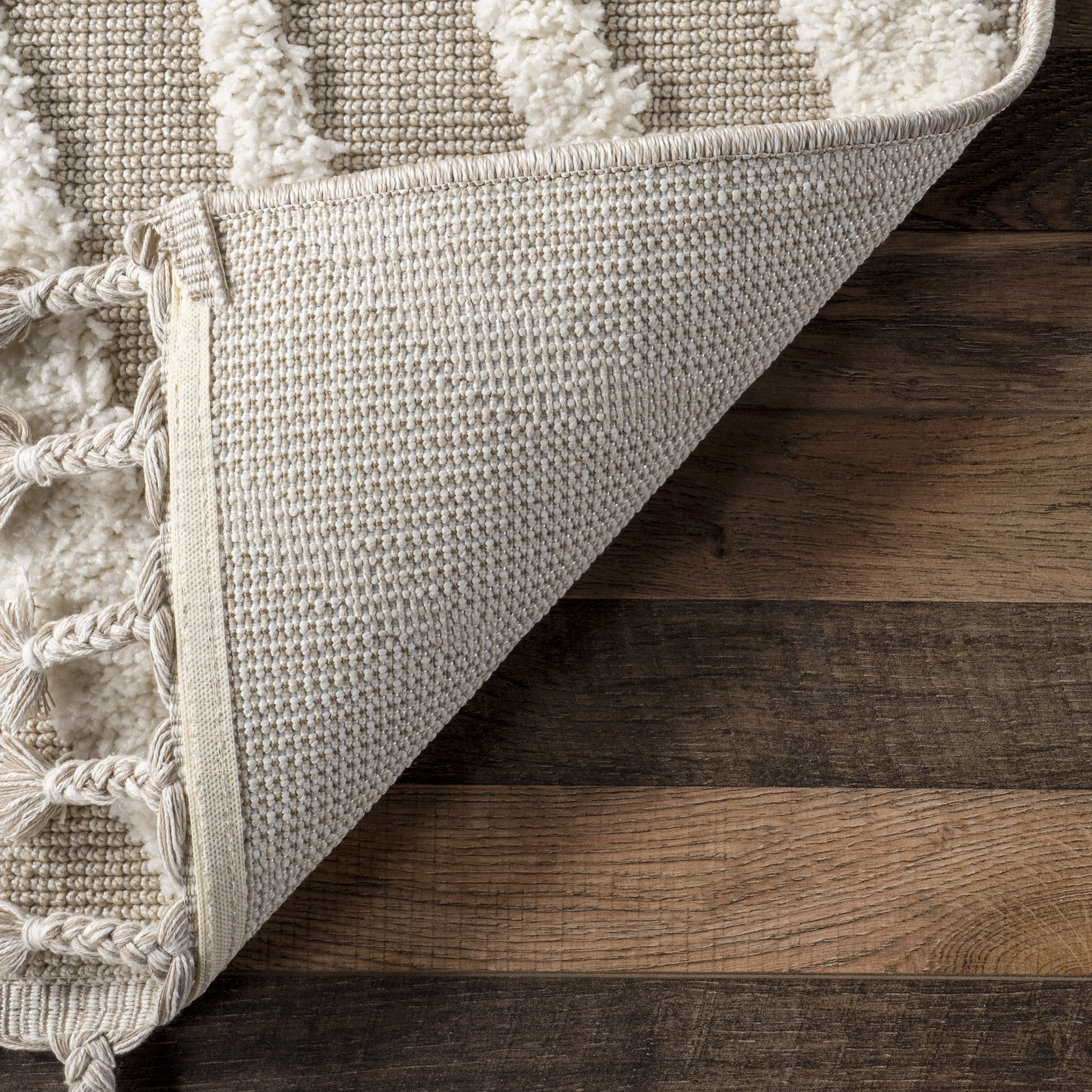 Bryanna High-Low Tasseled Rug | Beige - Image 6