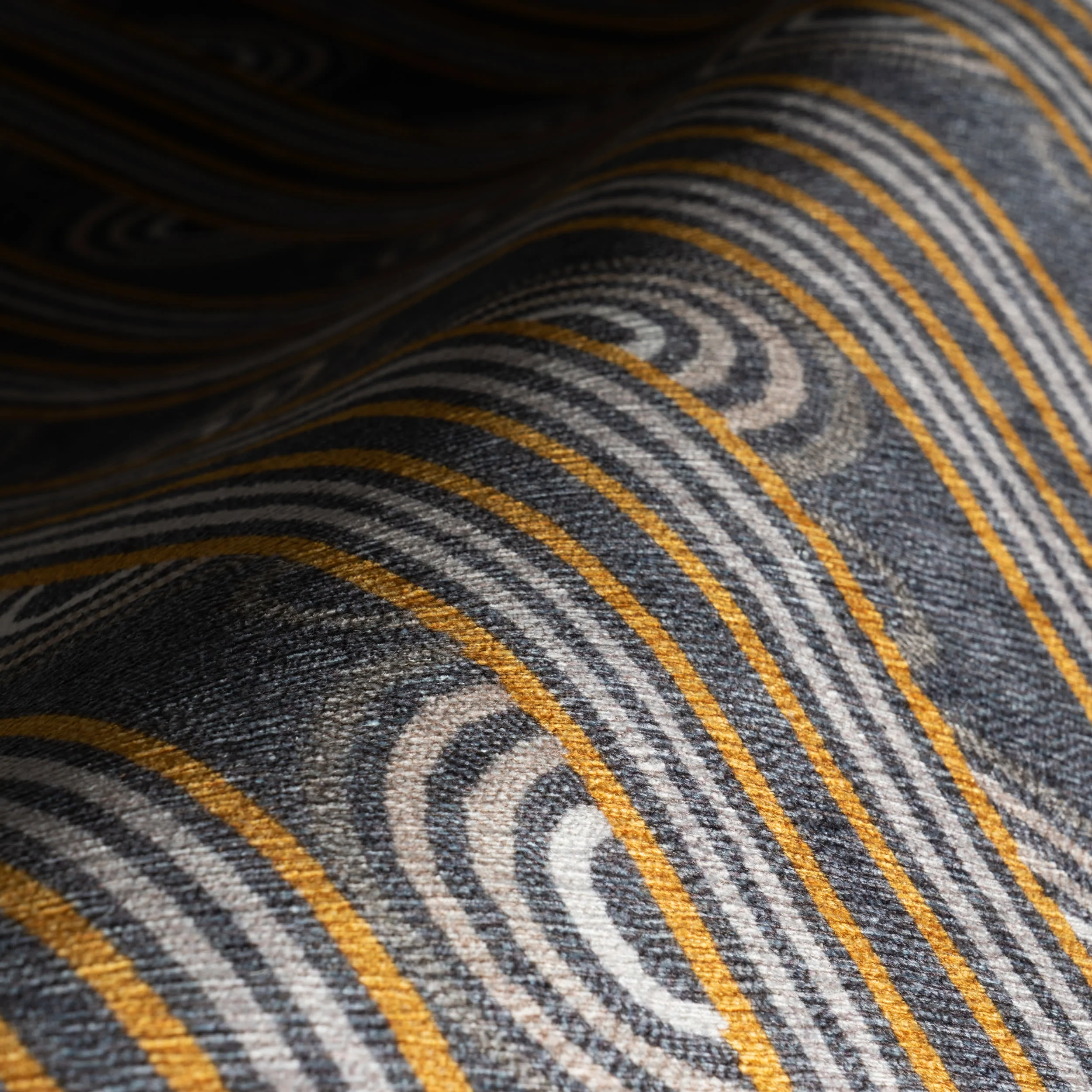 Button Machine Washable Rug | Grey - Image 4