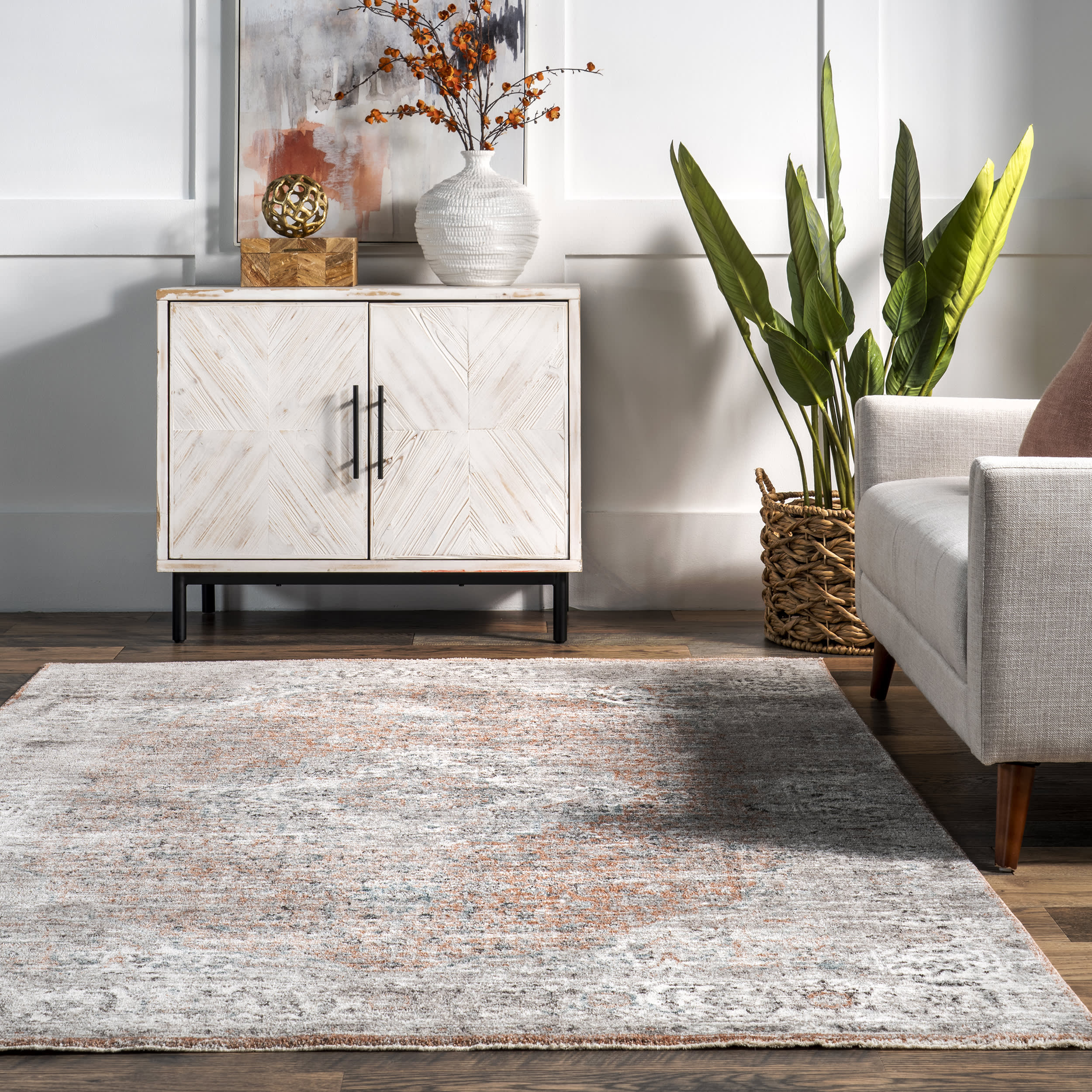Cabalina Vintage Persian Rug | Rust - Image 4