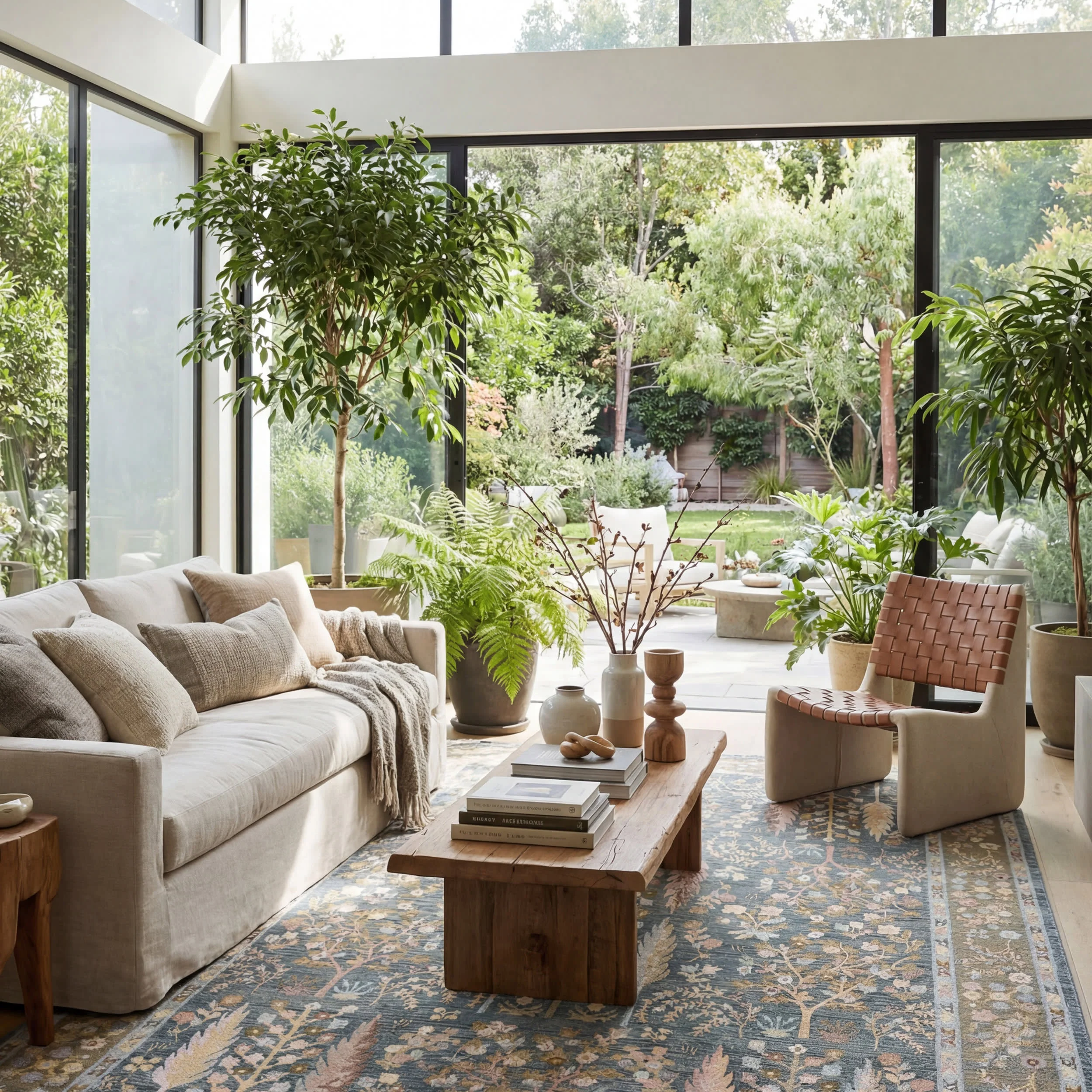 Caeslyn Traditional Floral Indoor/Outdoor Rug | Blue - Image 9