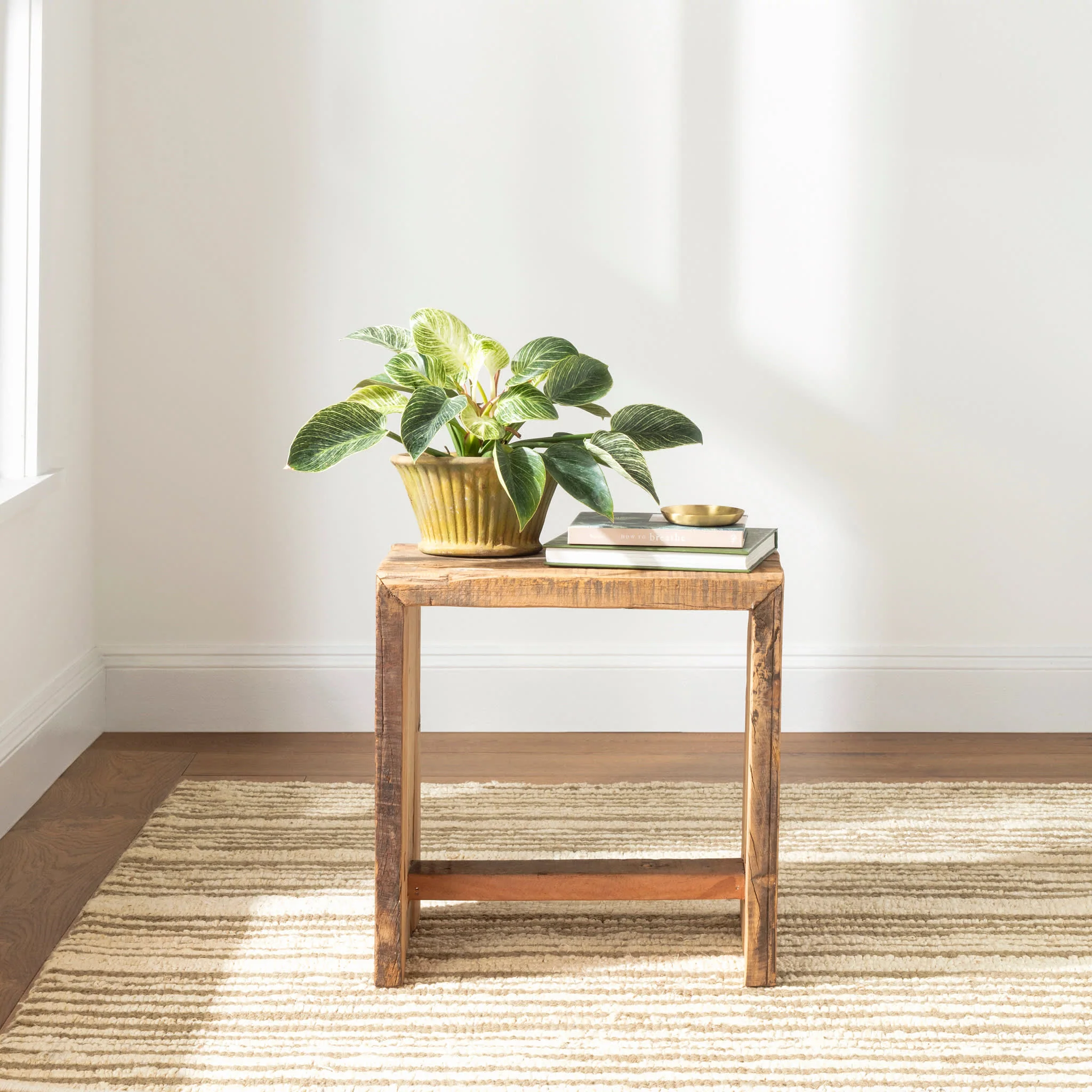 Calder Stripe Handwoven Jute Rug | Kelp - Image 3