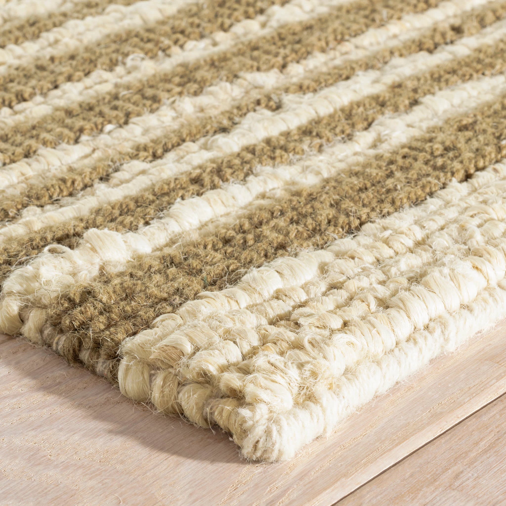 Calder Stripe Handwoven Jute Rug | Kelp - Image 5