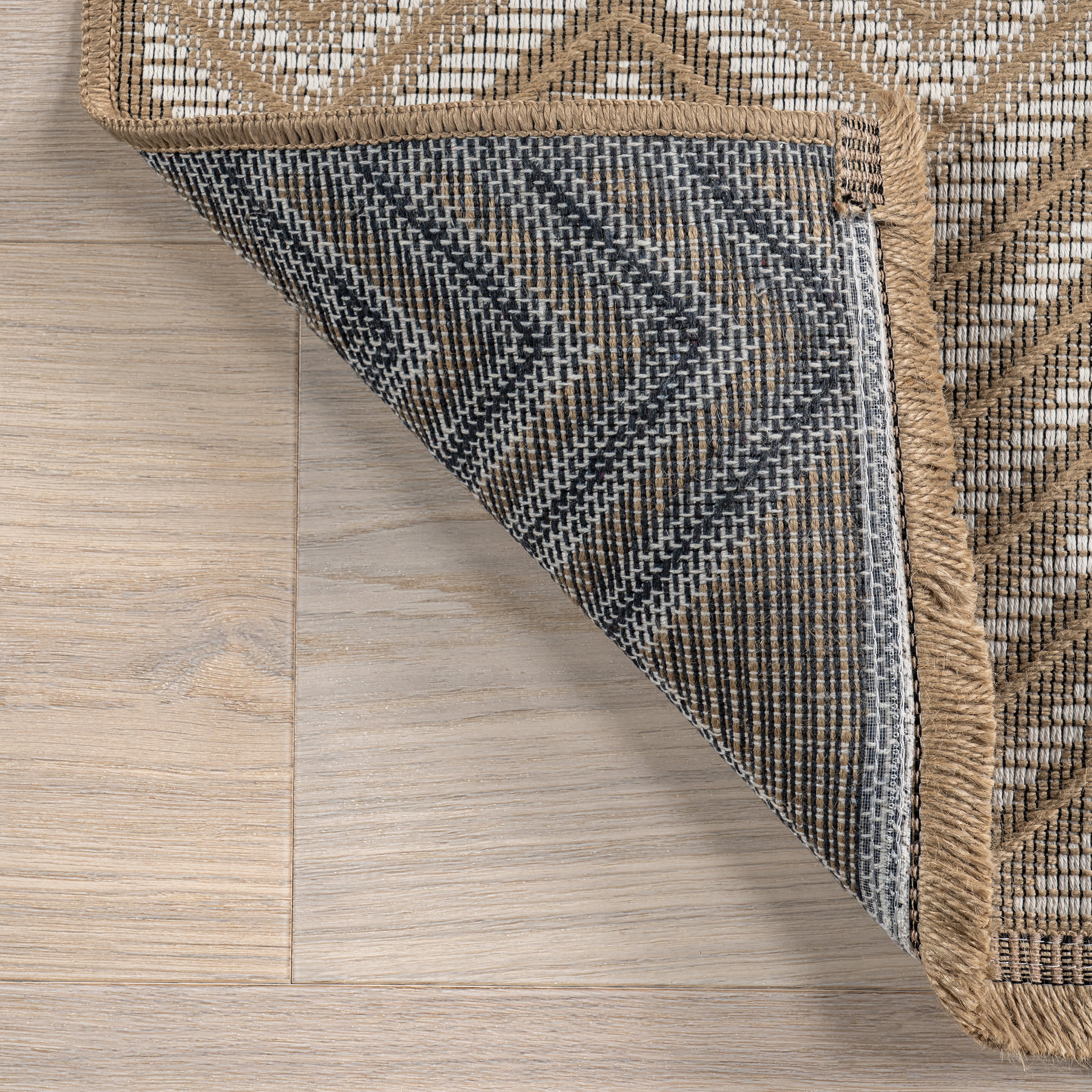 Camila Crosshatch Rug | Ivory - Image 6