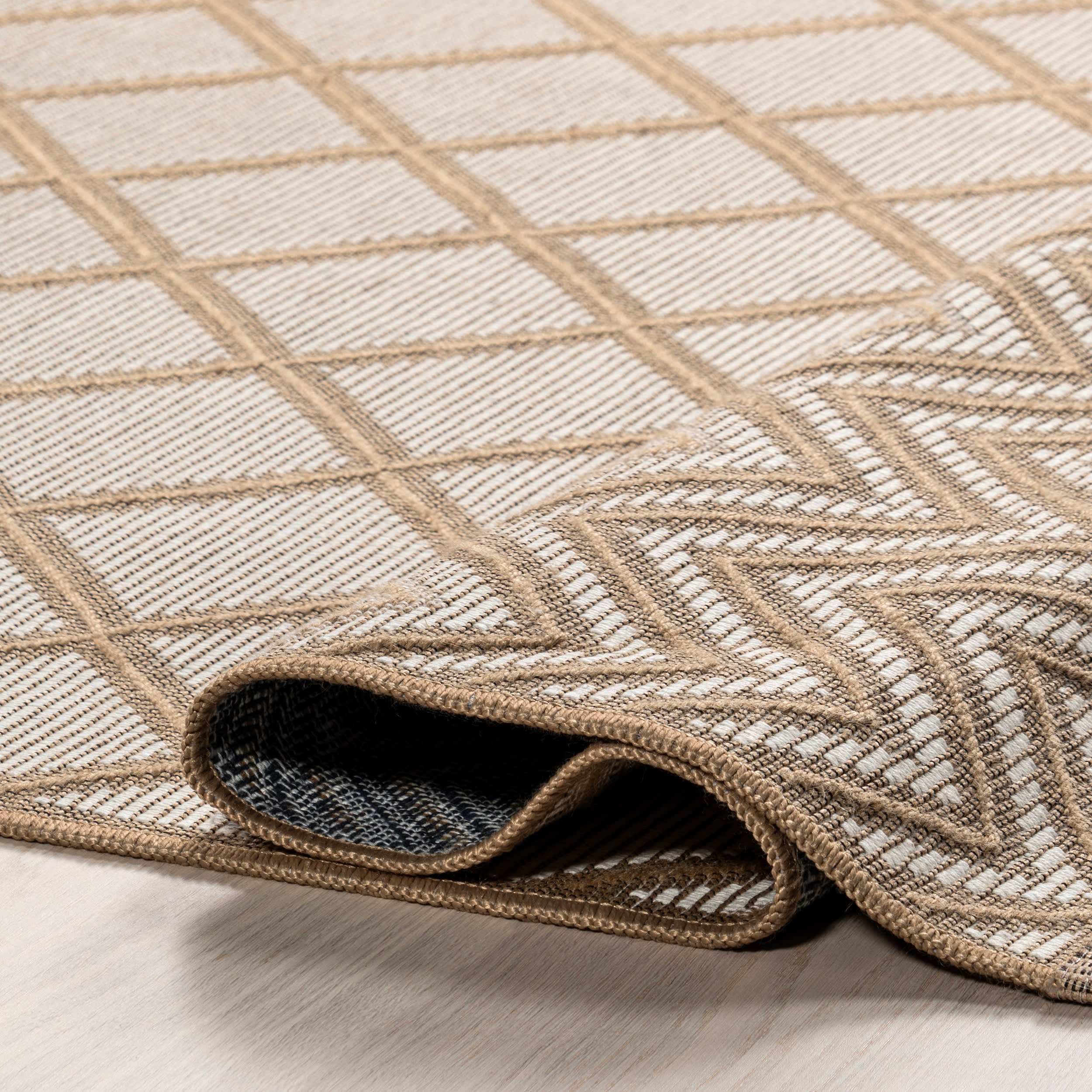 Camila Crosshatch Rug | Ivory - Image 8