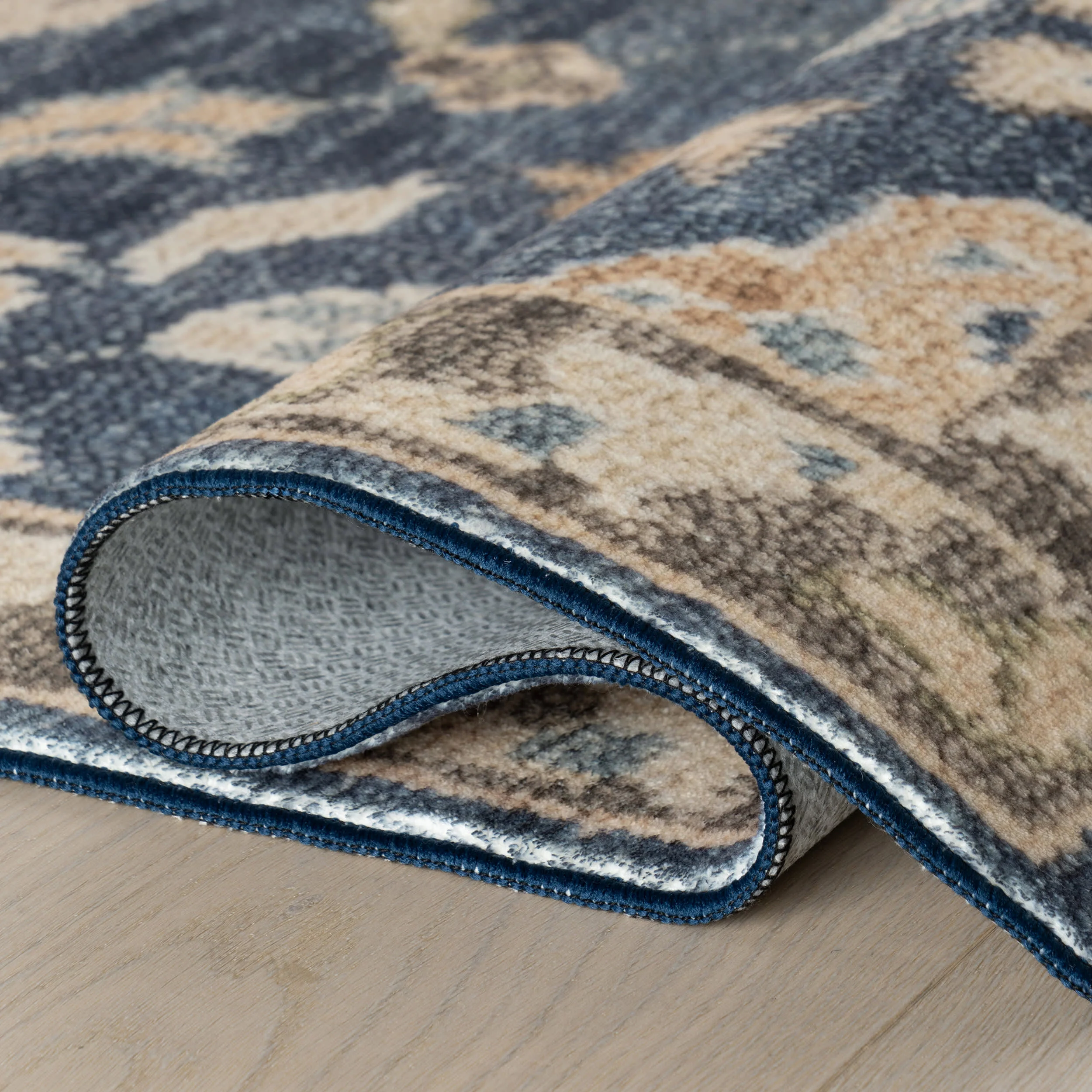 Camille Washable Rug | Navy - Image 7