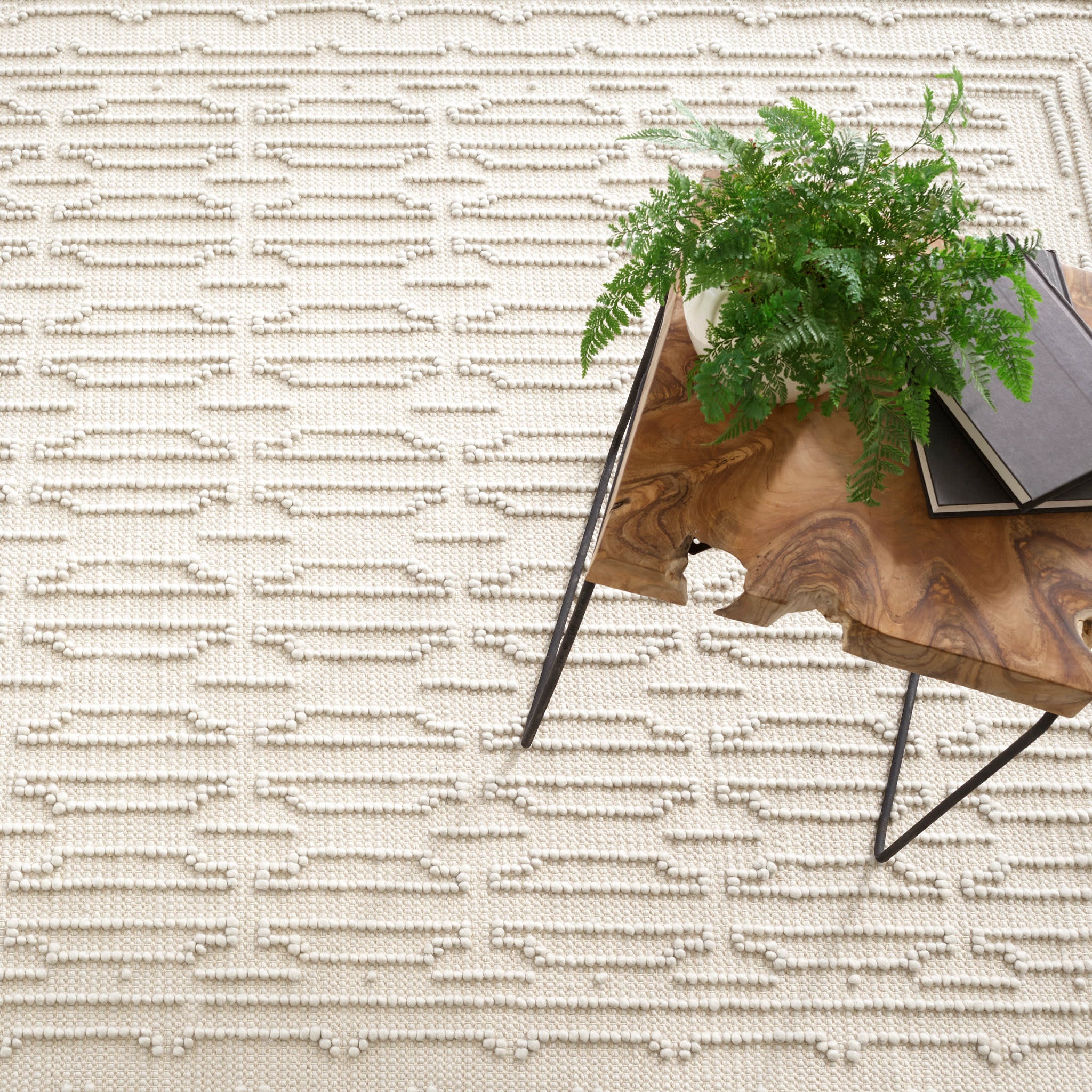 Campbell Handwoven Wool Rug | Plaster - Image 5