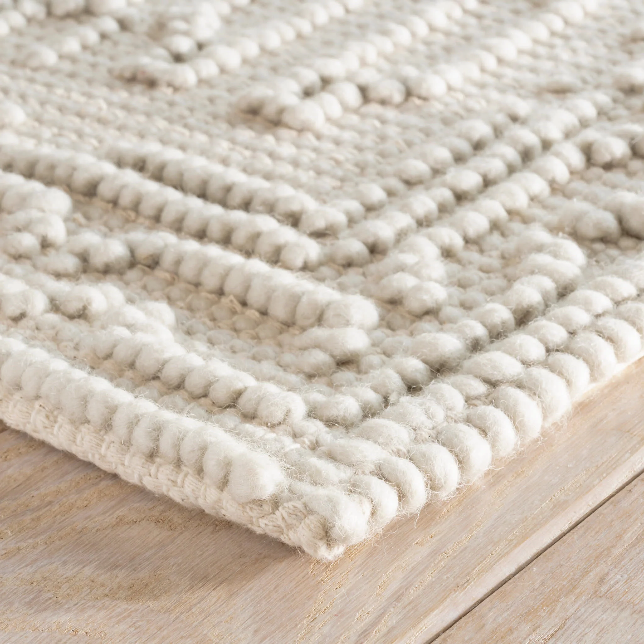 Campbell Handwoven Wool Rug | Plaster - Image 6