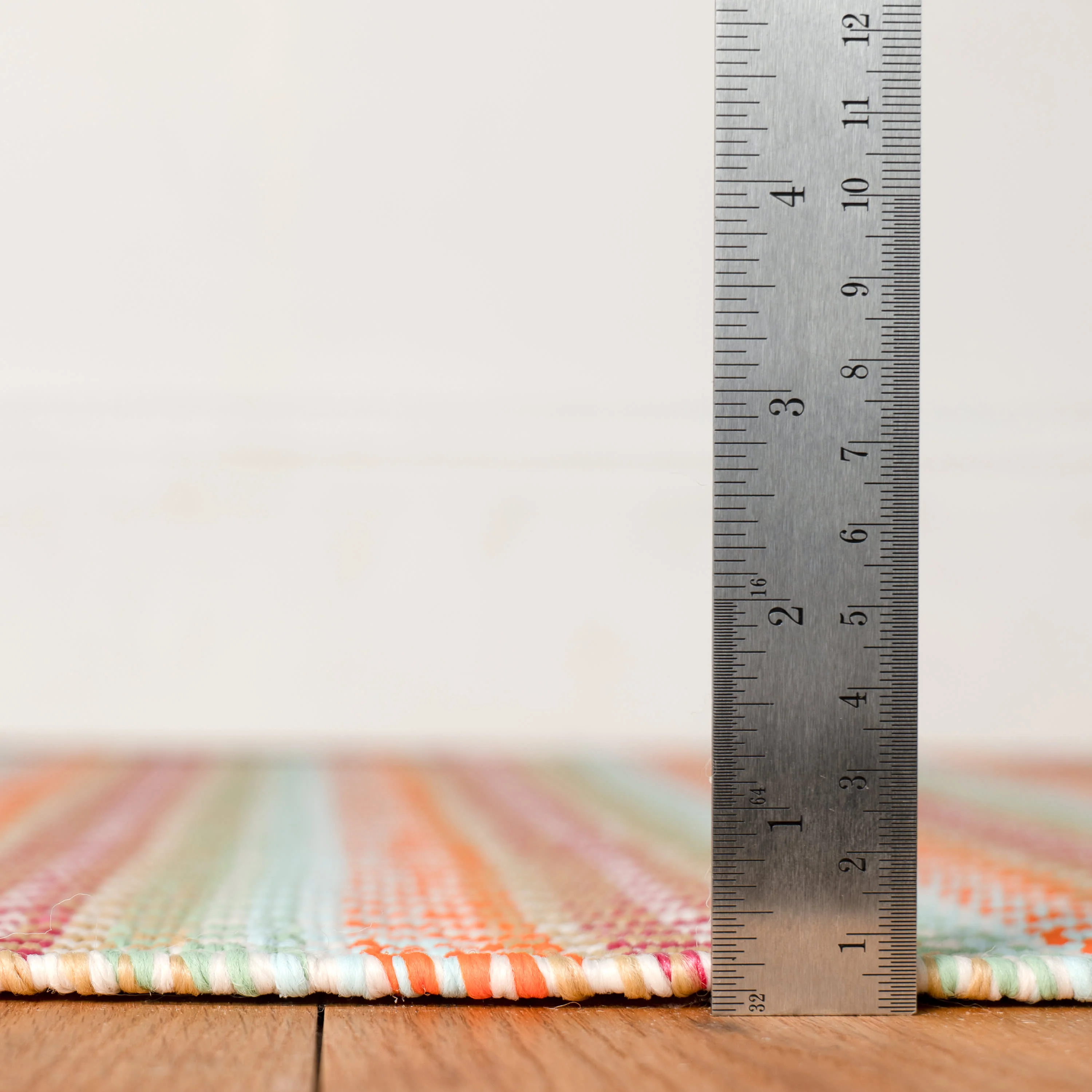 Candy Stripe Handwoven Indoor/Outdoor Rug | Multi - Image 5