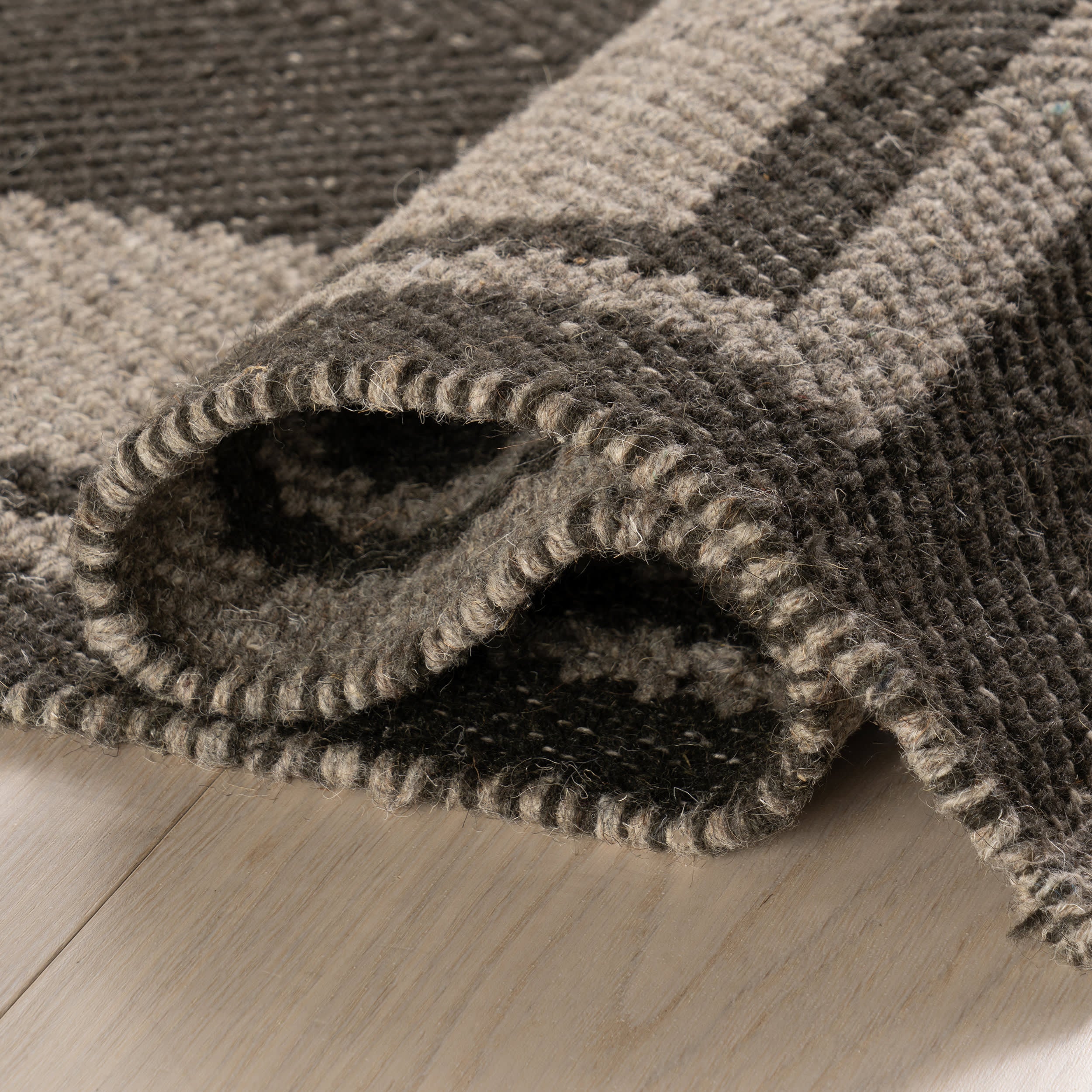 Canon Bordered Wool Rug by Nate Berkus | Charcoal - Image 8