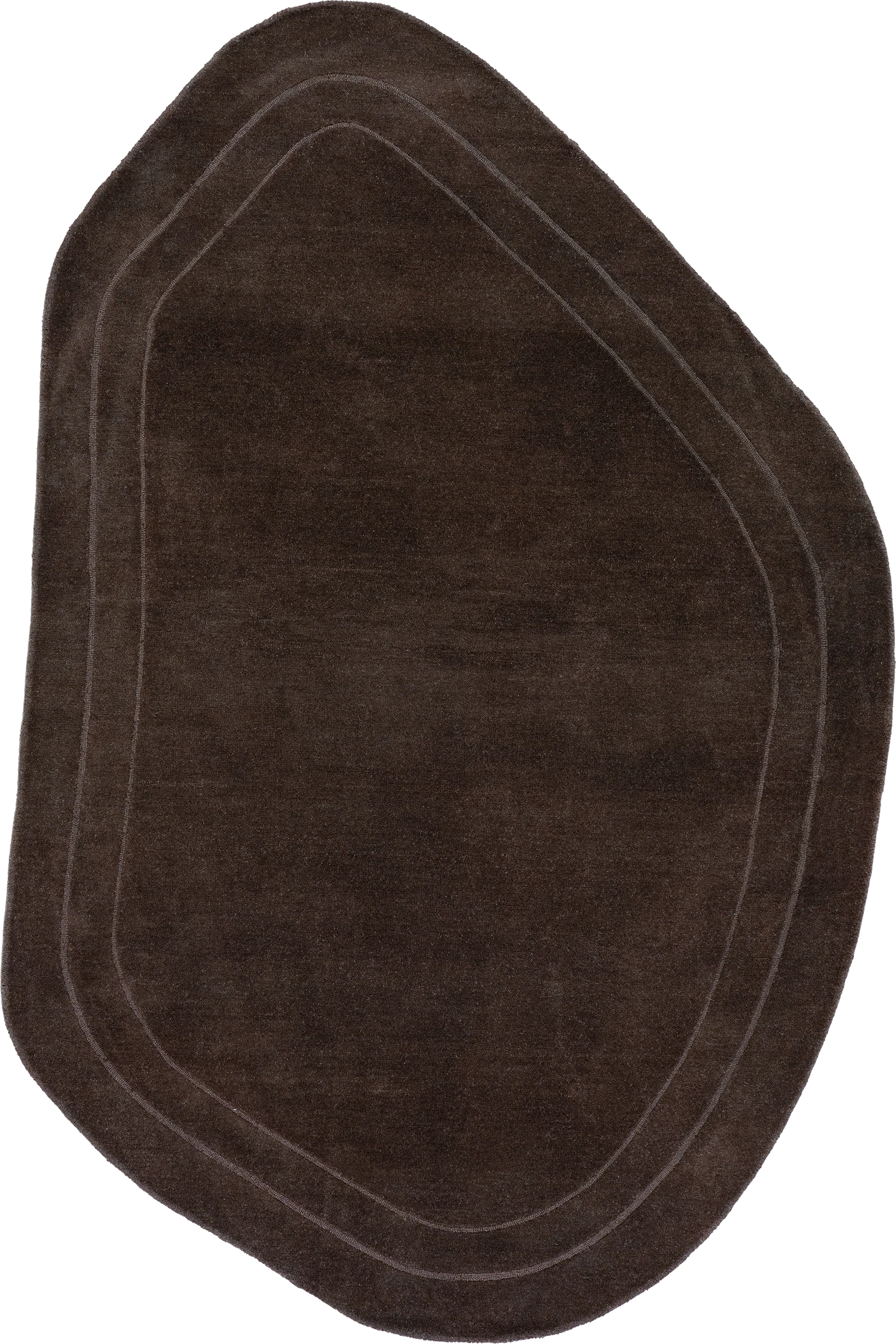 Canyon Abstract Wool Rug | Dark Brown