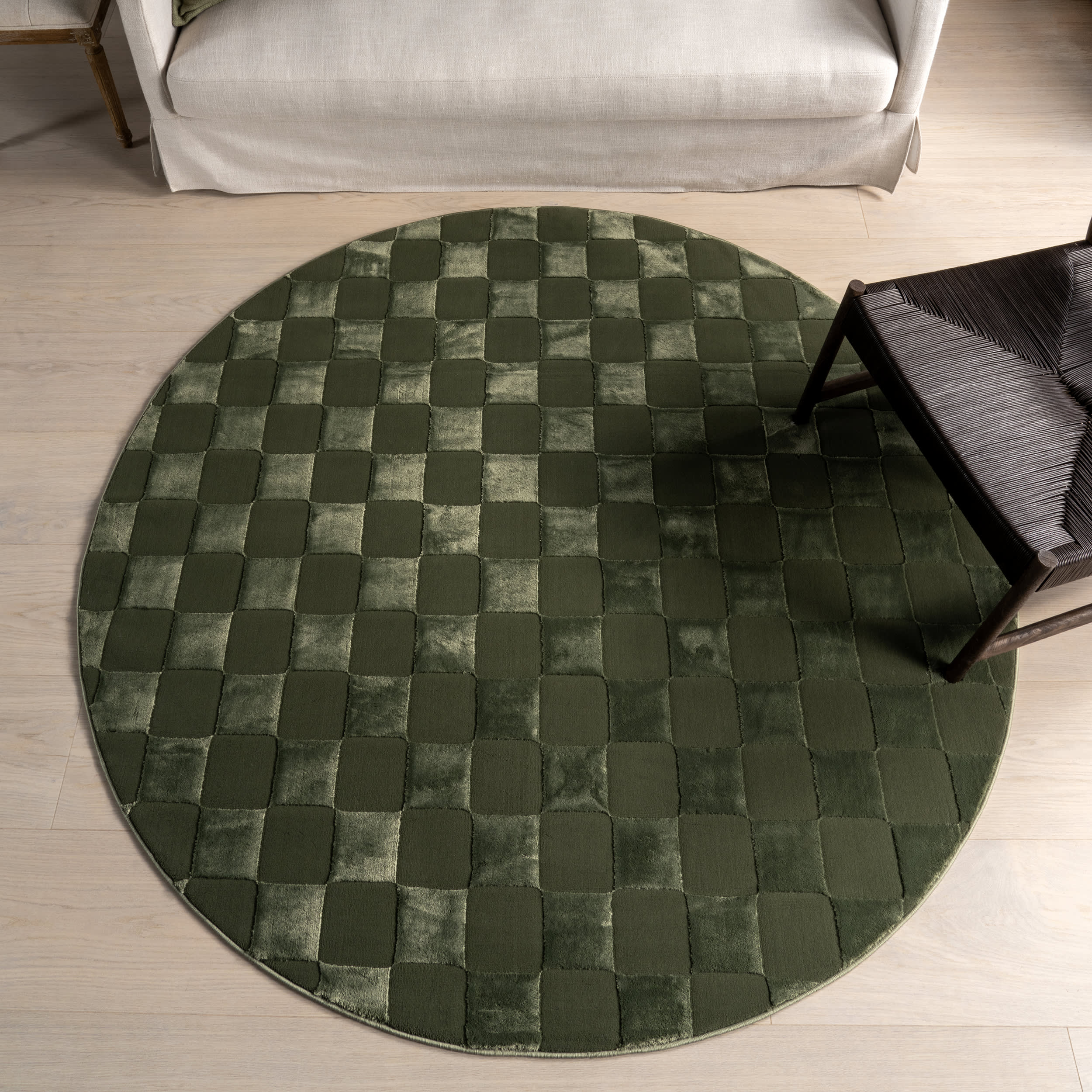 Cape May Plush Textured Washable Rug | Green - Image 2