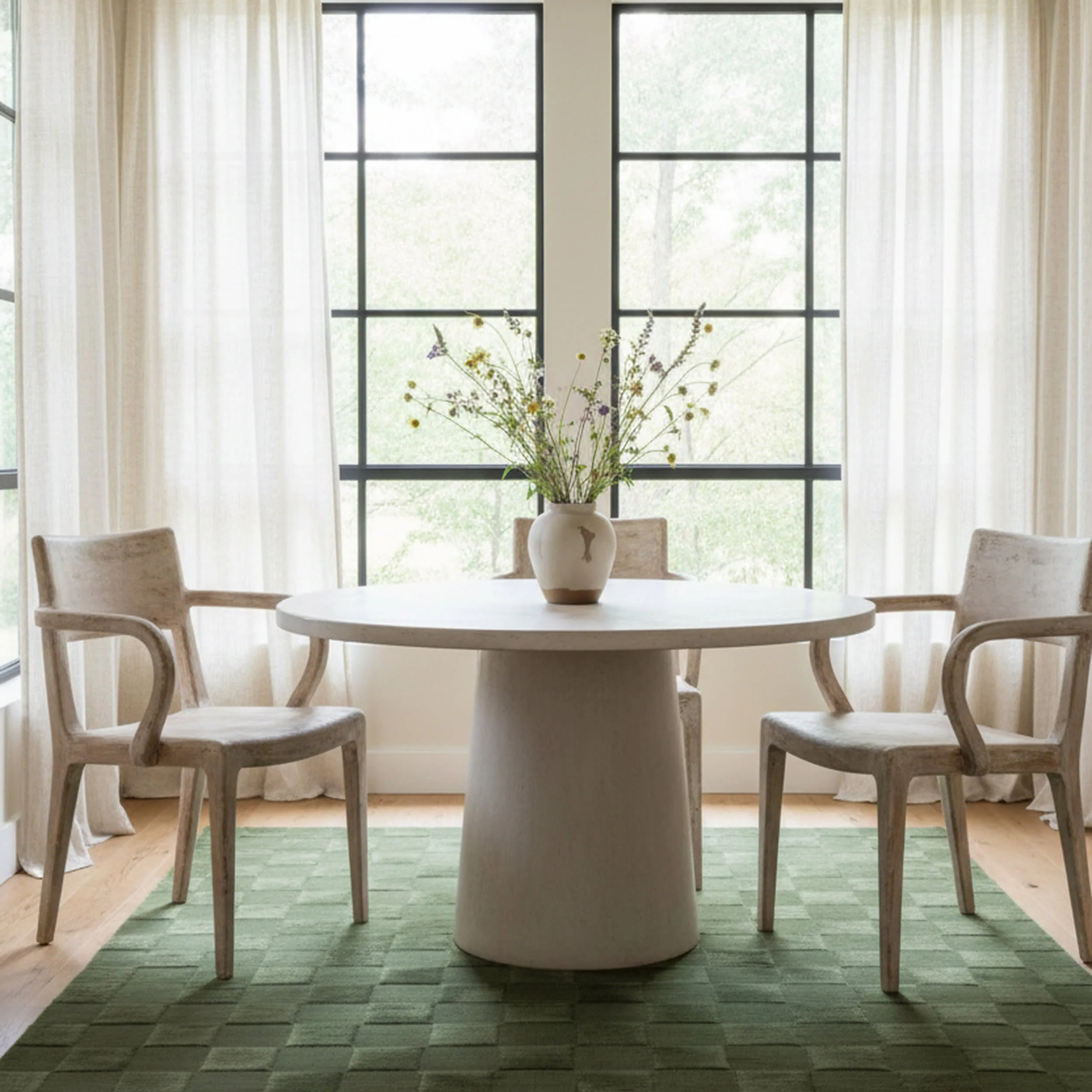 Cape May Plush Textured Washable Rug | Green - Image 5