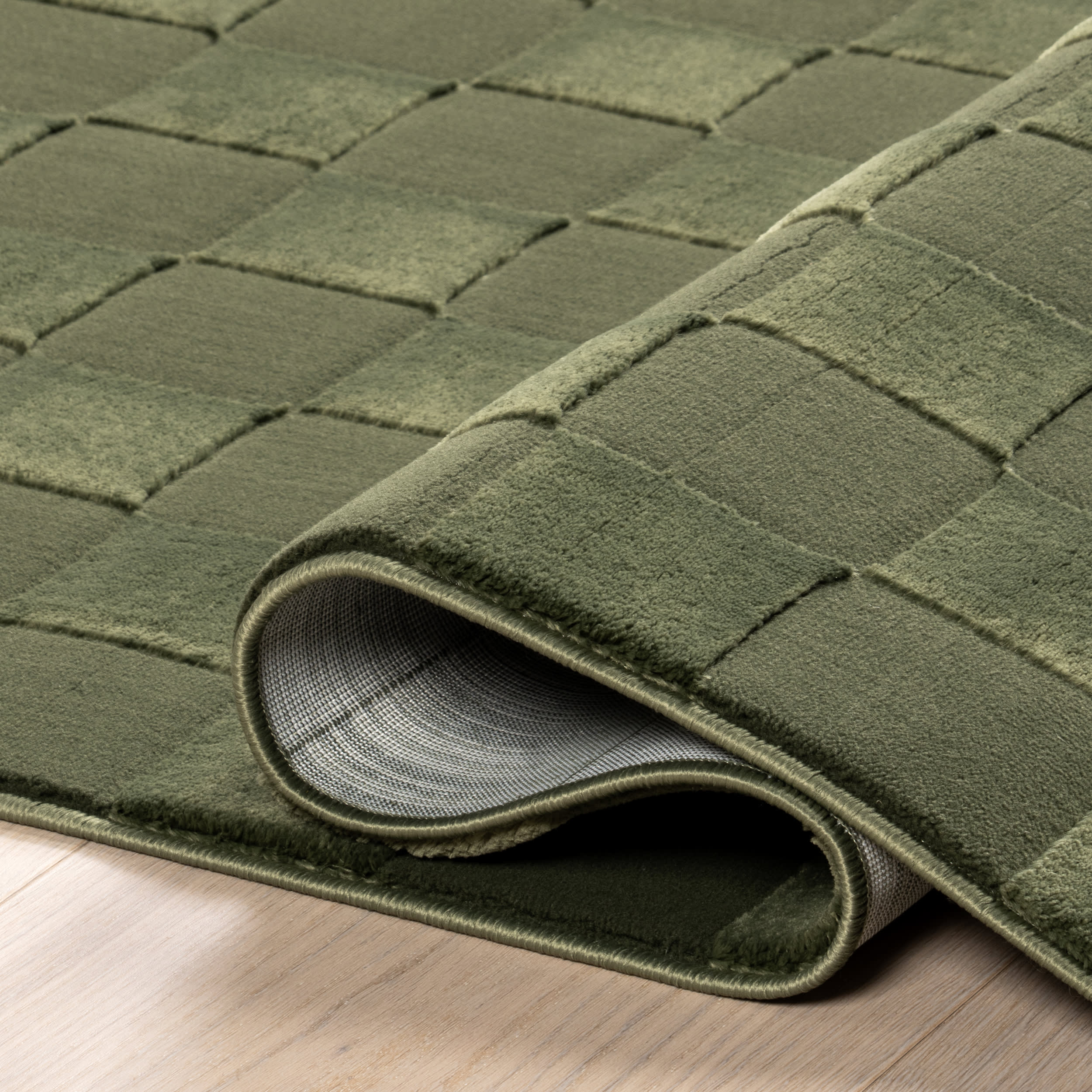 Cape May Plush Textured Washable Rug | Green - Image 9