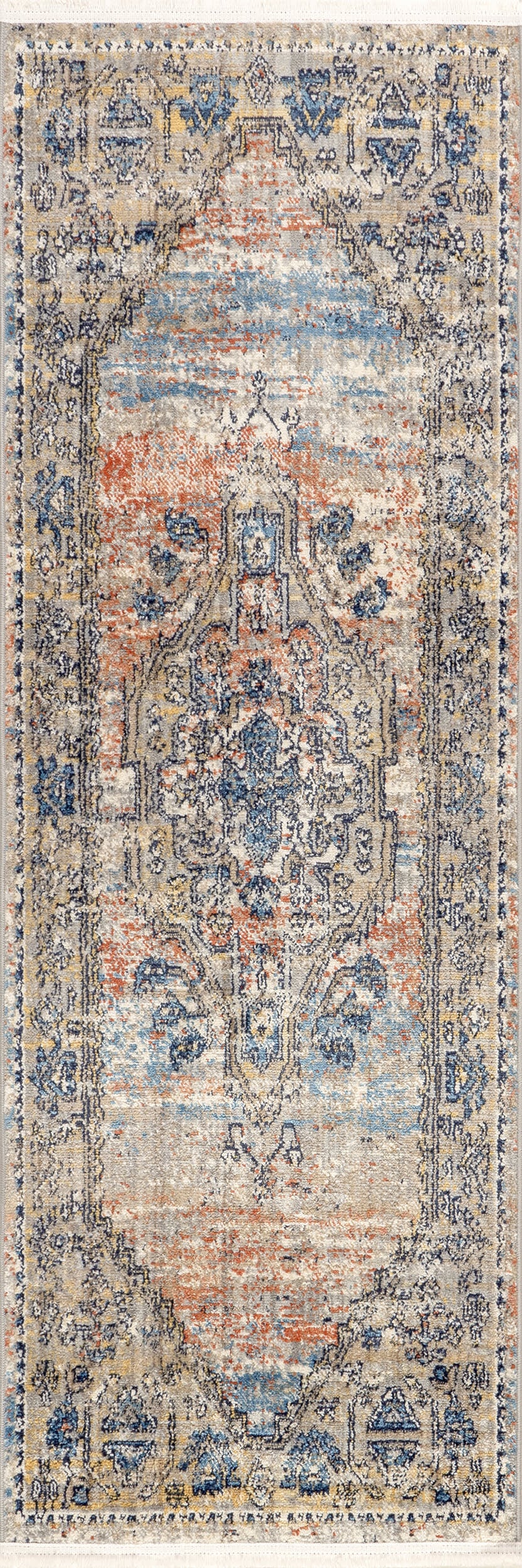 Cardinal Cartouche Rug | Blue