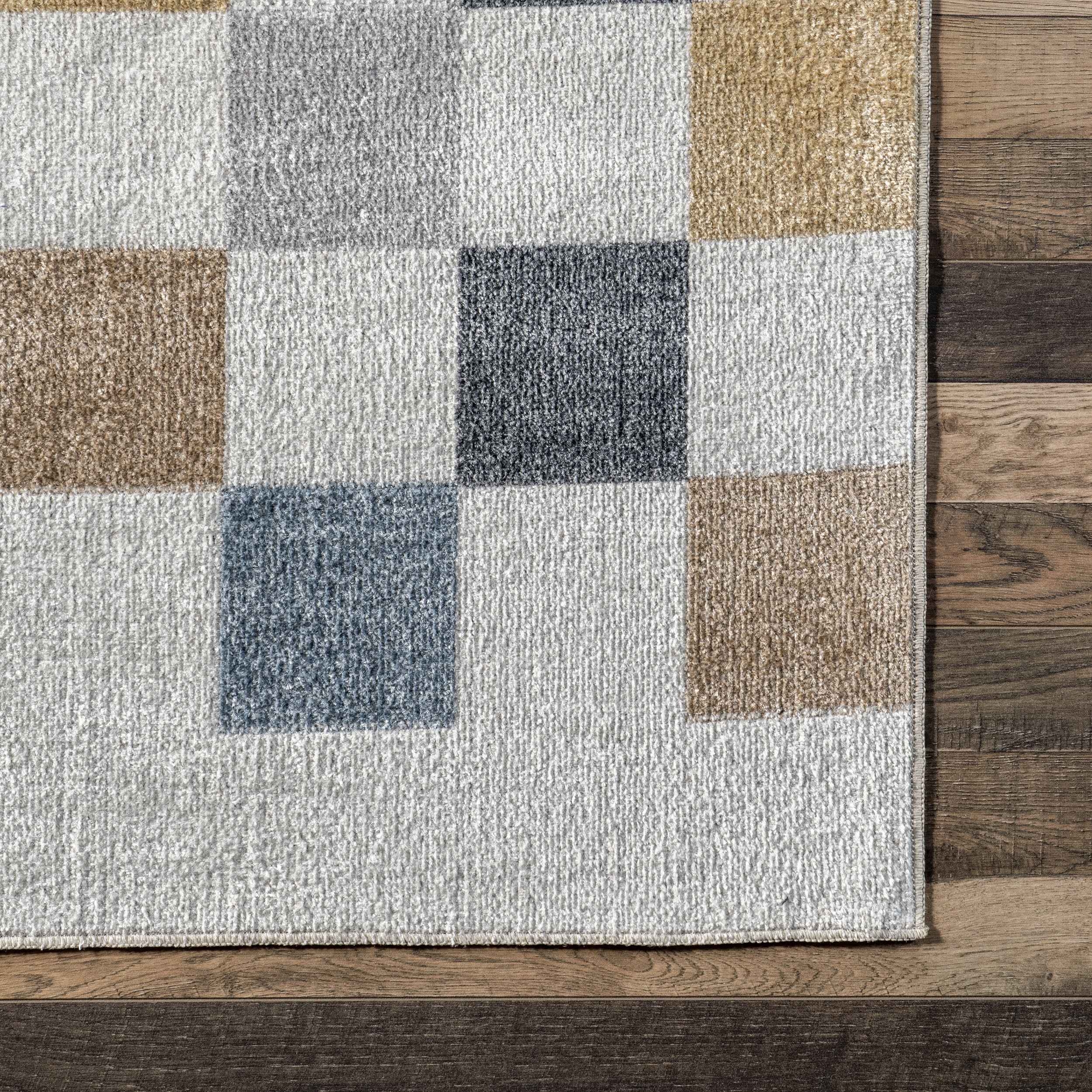 Carina Colorful Checkered Washable Rug | Multicolor - Image 3