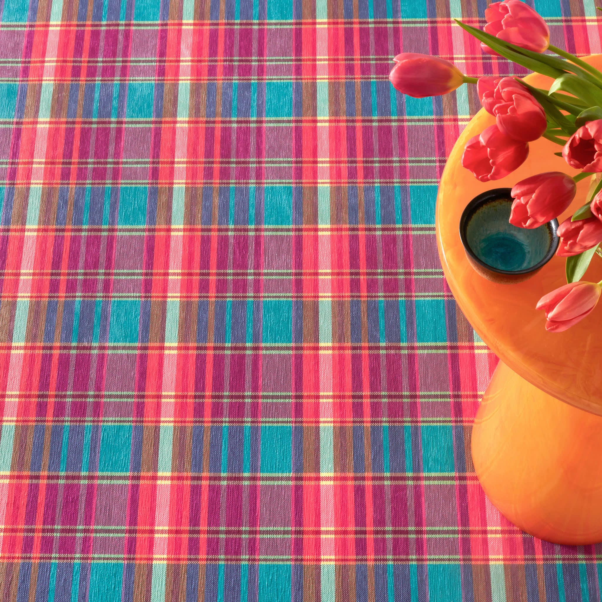 Carter Madras Machine Washable Rug | Multi - Image 3