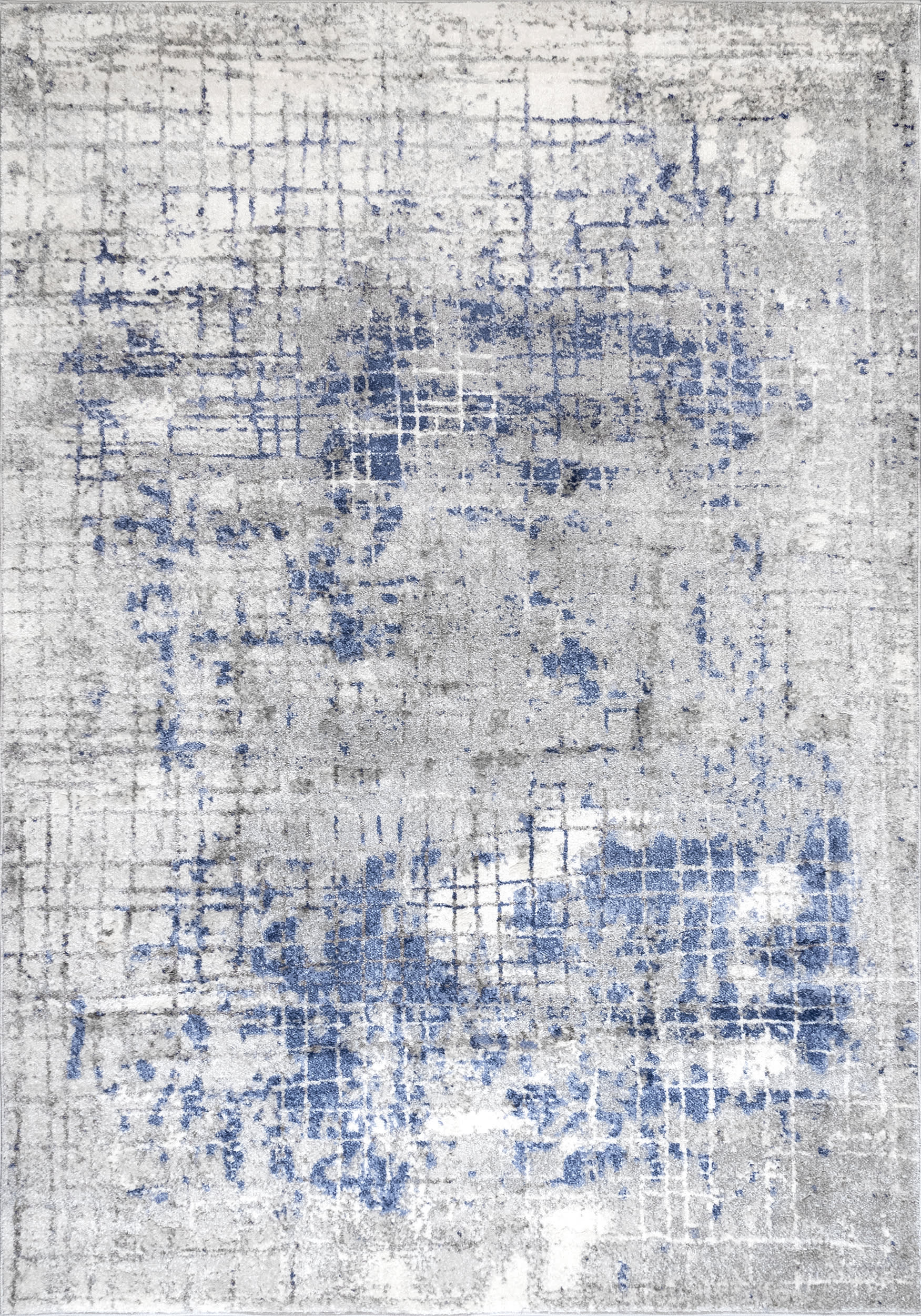 Cascading Abstract Rug | Light Grey