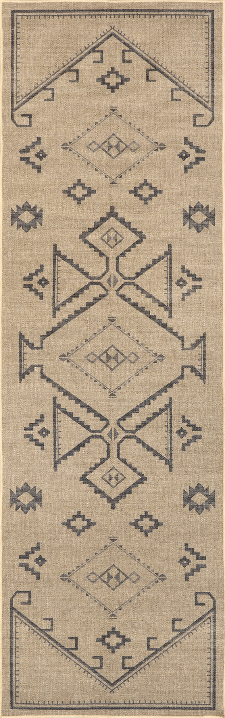 Cassia Easy-Jute Washable Geometric Rug | Natural