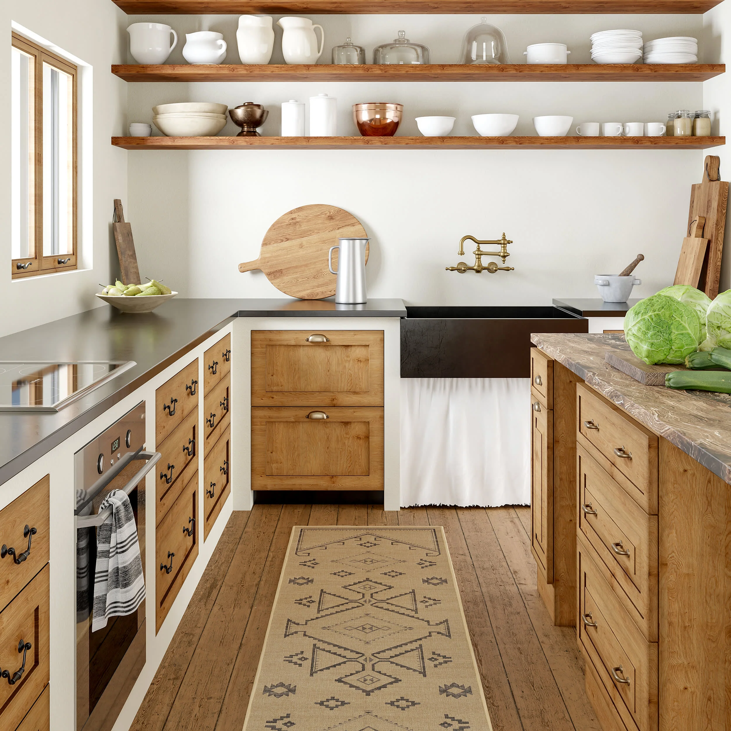 Cassia Easy-Jute Washable Geometric Rug | Natural - Image 2