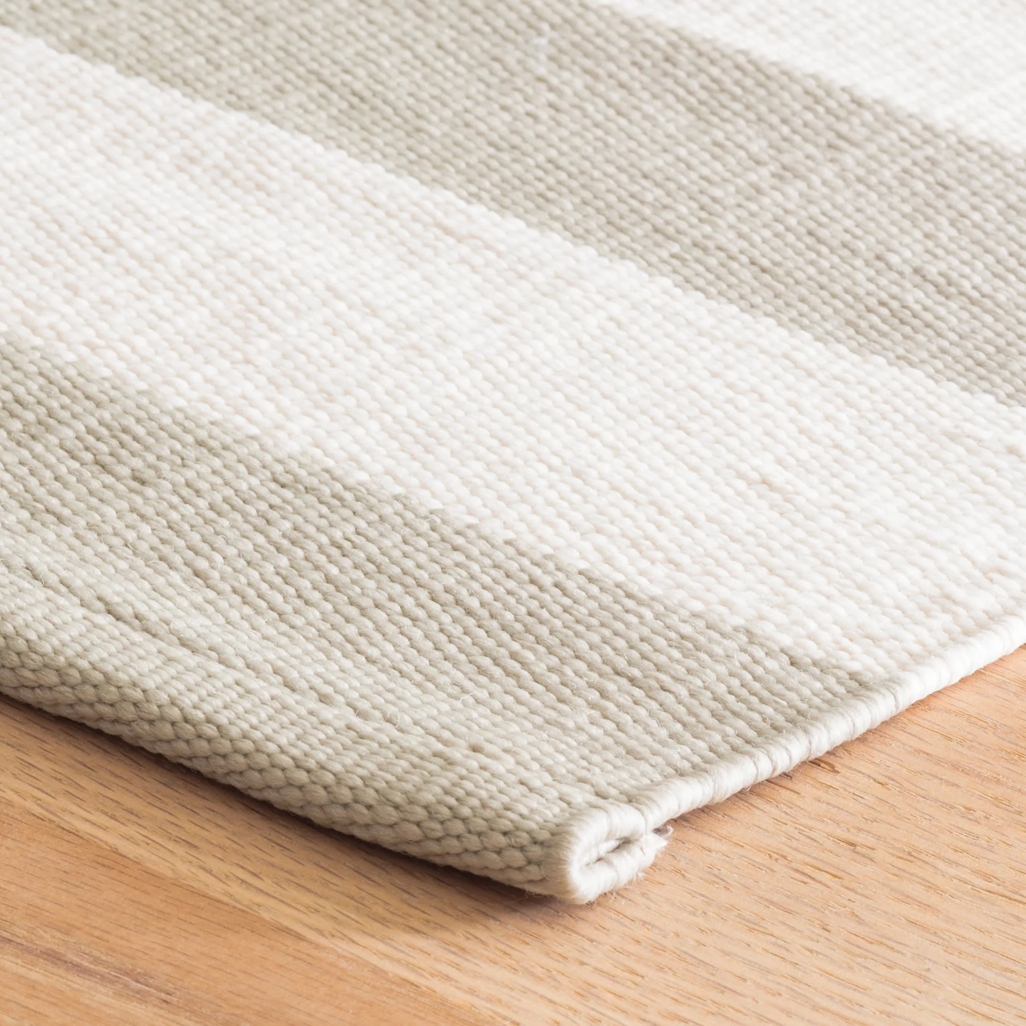 Catamaran Stripe Handwoven Indoor/Outdoor Rug | Platinum/Ivory - Image 3