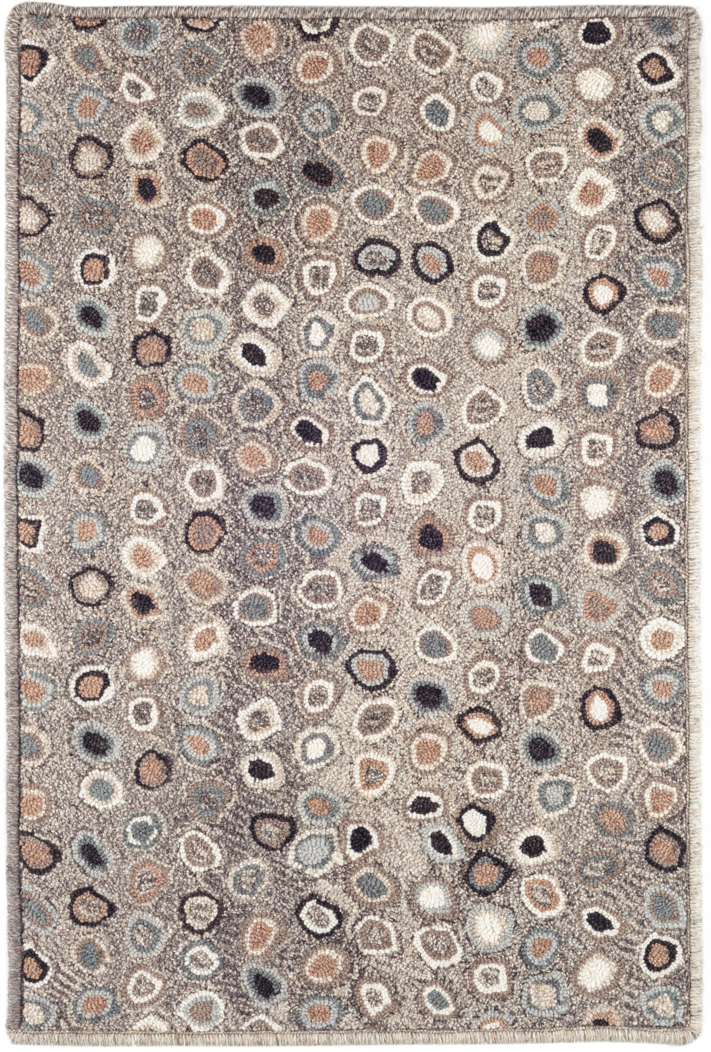 Cat's Paw Hand Micro Hooked Wool Custom Rug | Grey