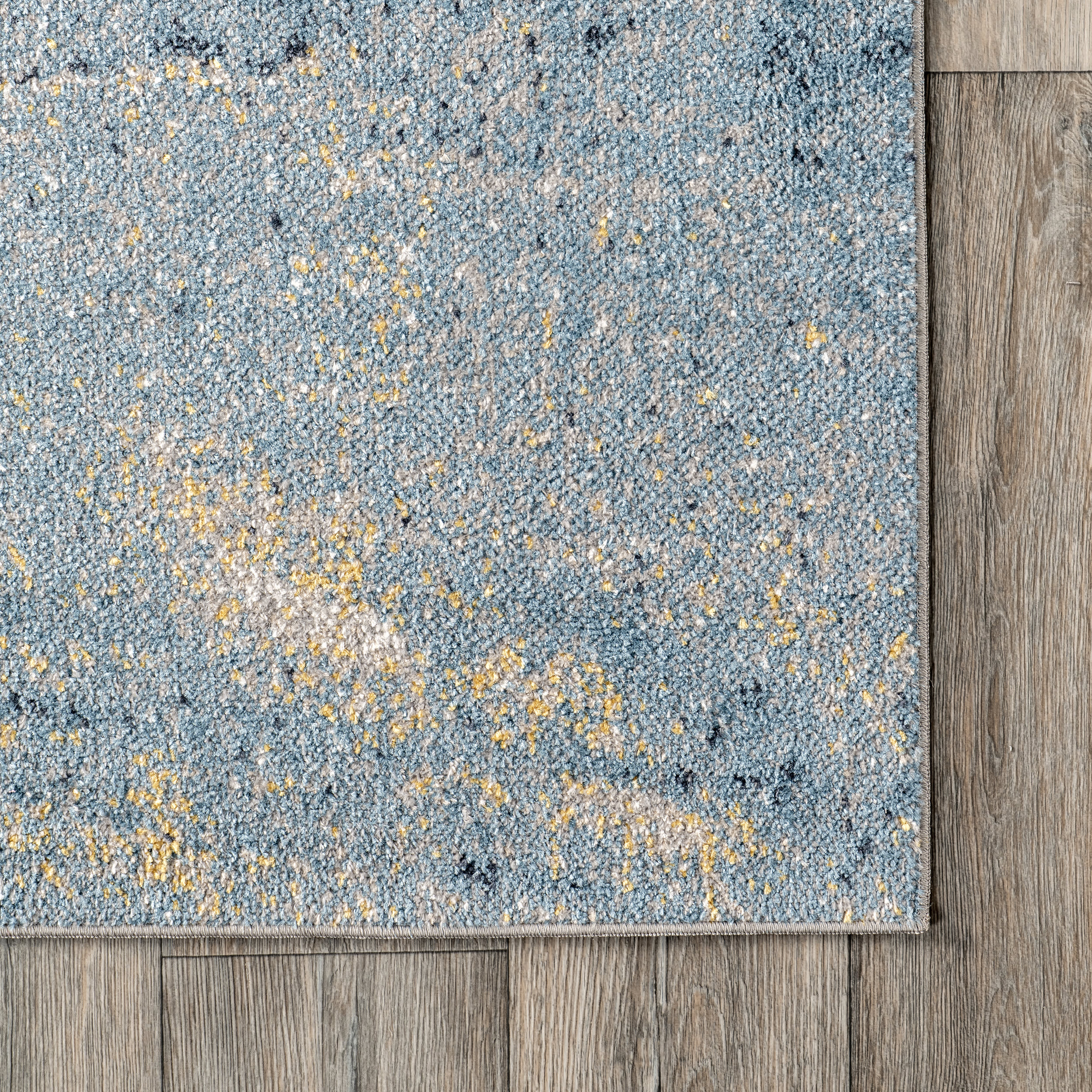 Cecila Washable Abstract Rug | Blue - Image 3