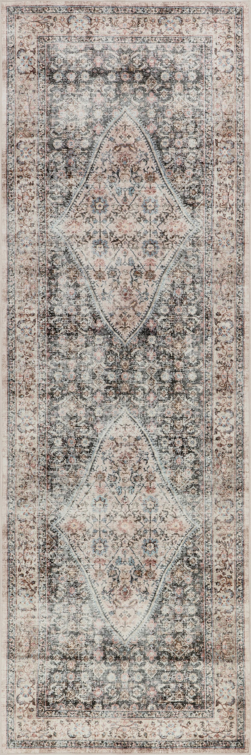 Cedar Medallion Washable Rug | Sage Green