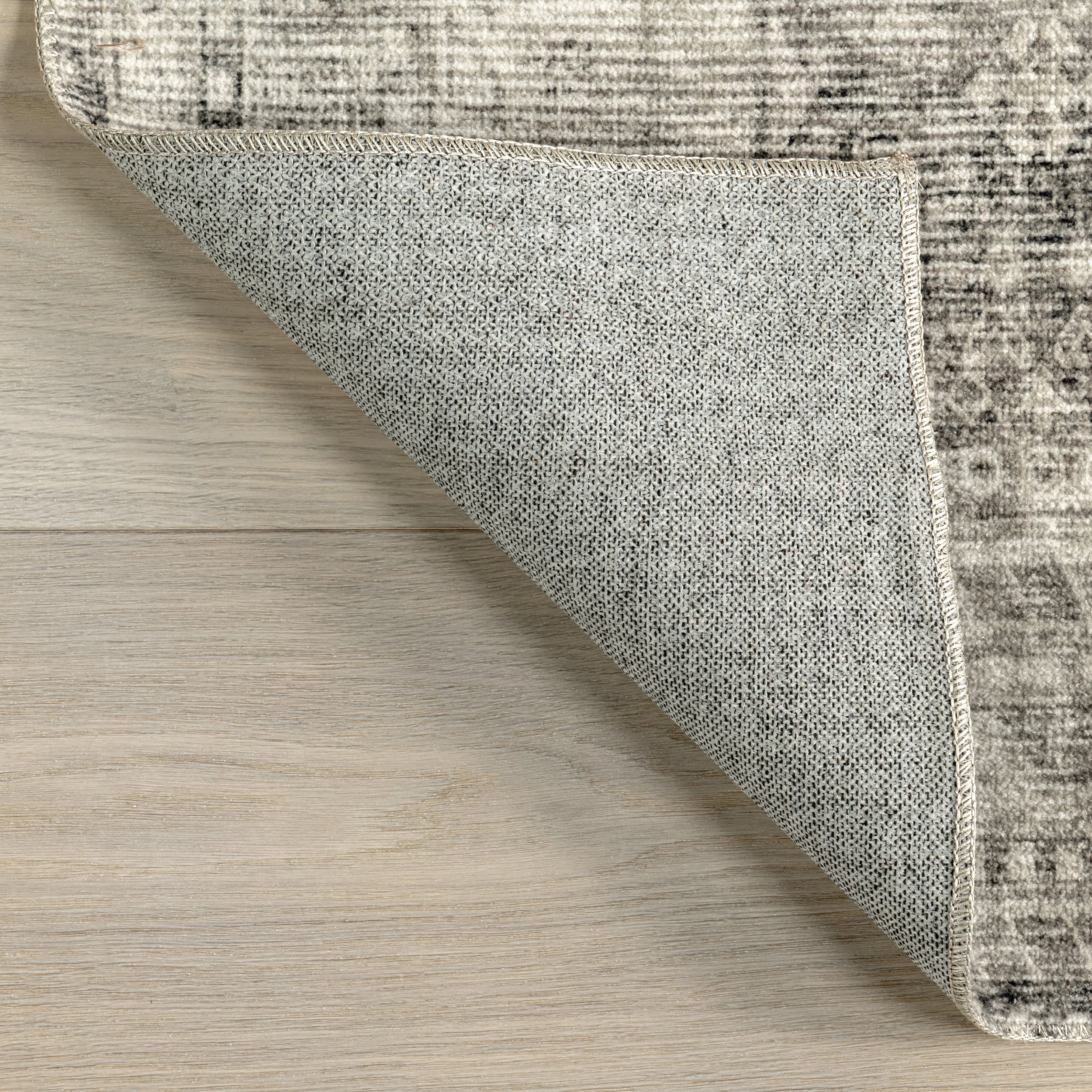 Celia Medallion Washable Rug | Grey - Image 6