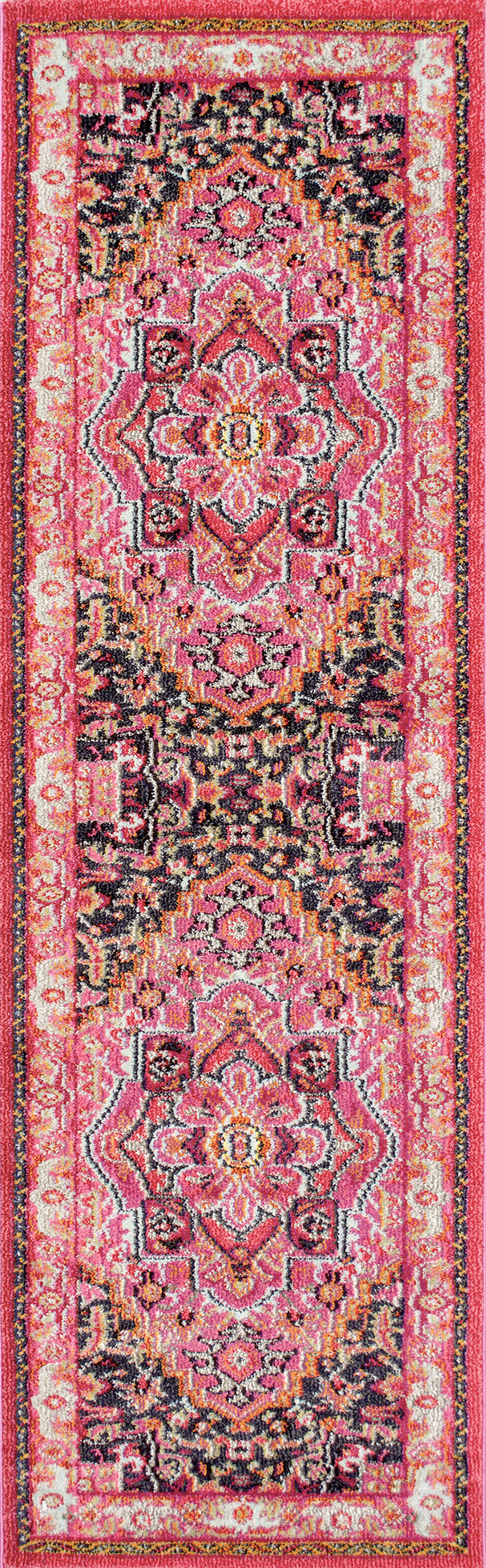 Center Medallion Rug | Violet Pink