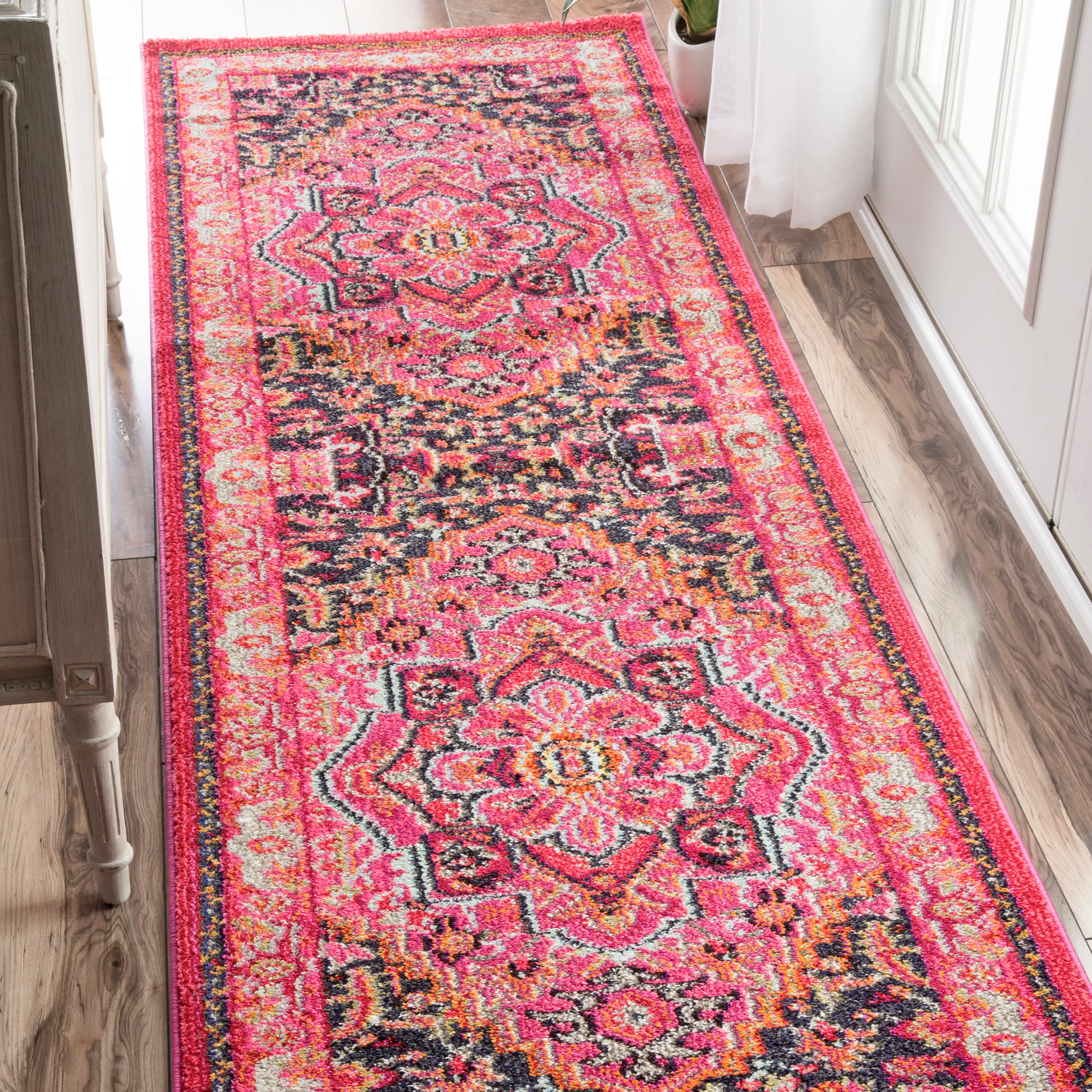 Center Medallion Rug | Violet Pink - Image 2
