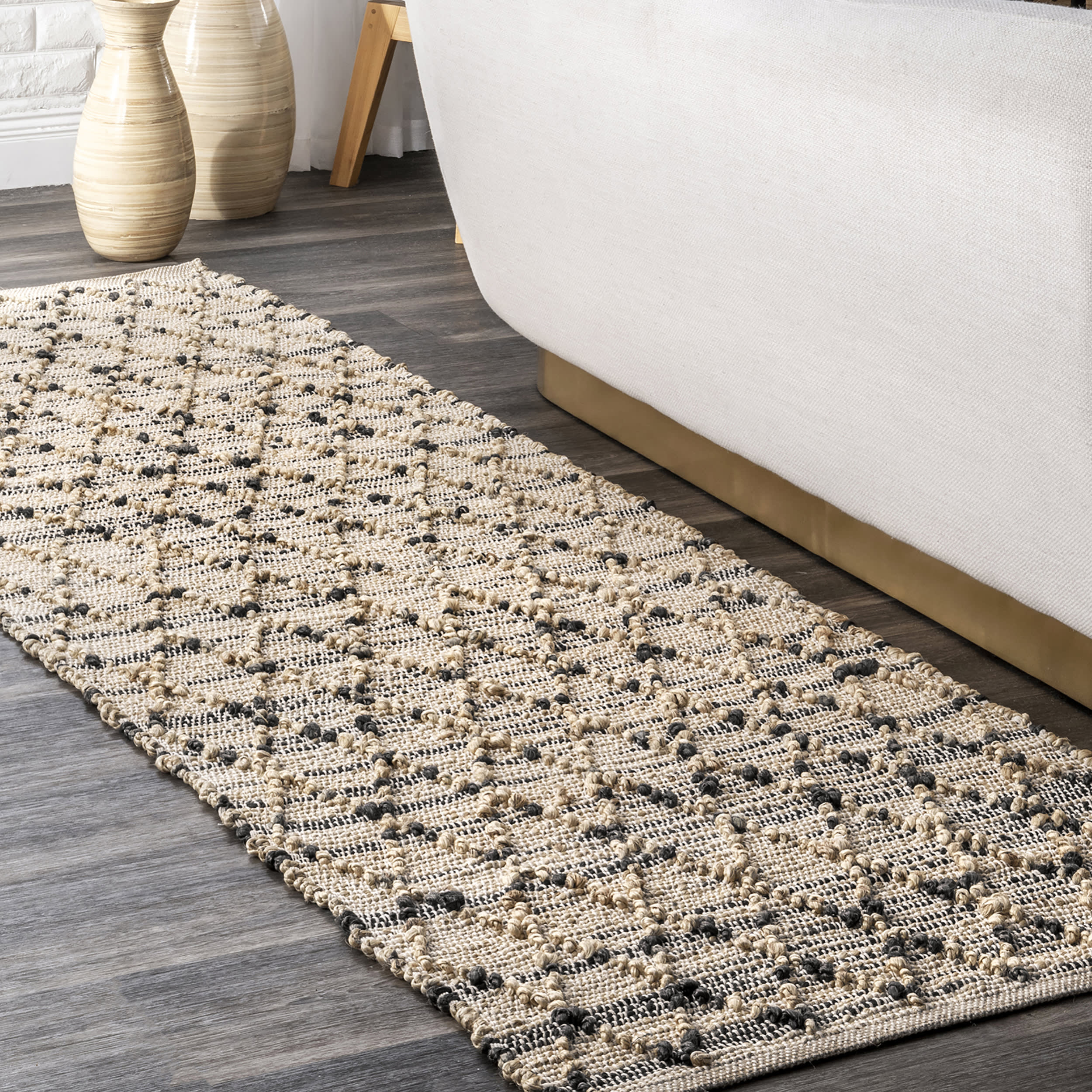 Cerna Lattice Rug | Natural - Image 2