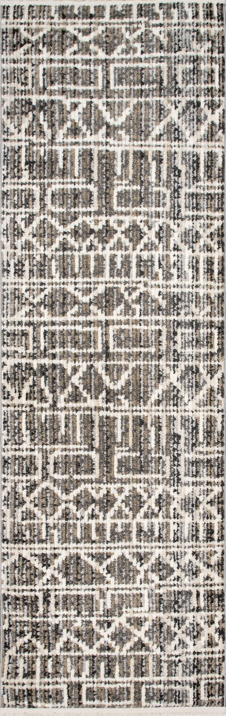 Chance Geometric Banded Rug | Grey