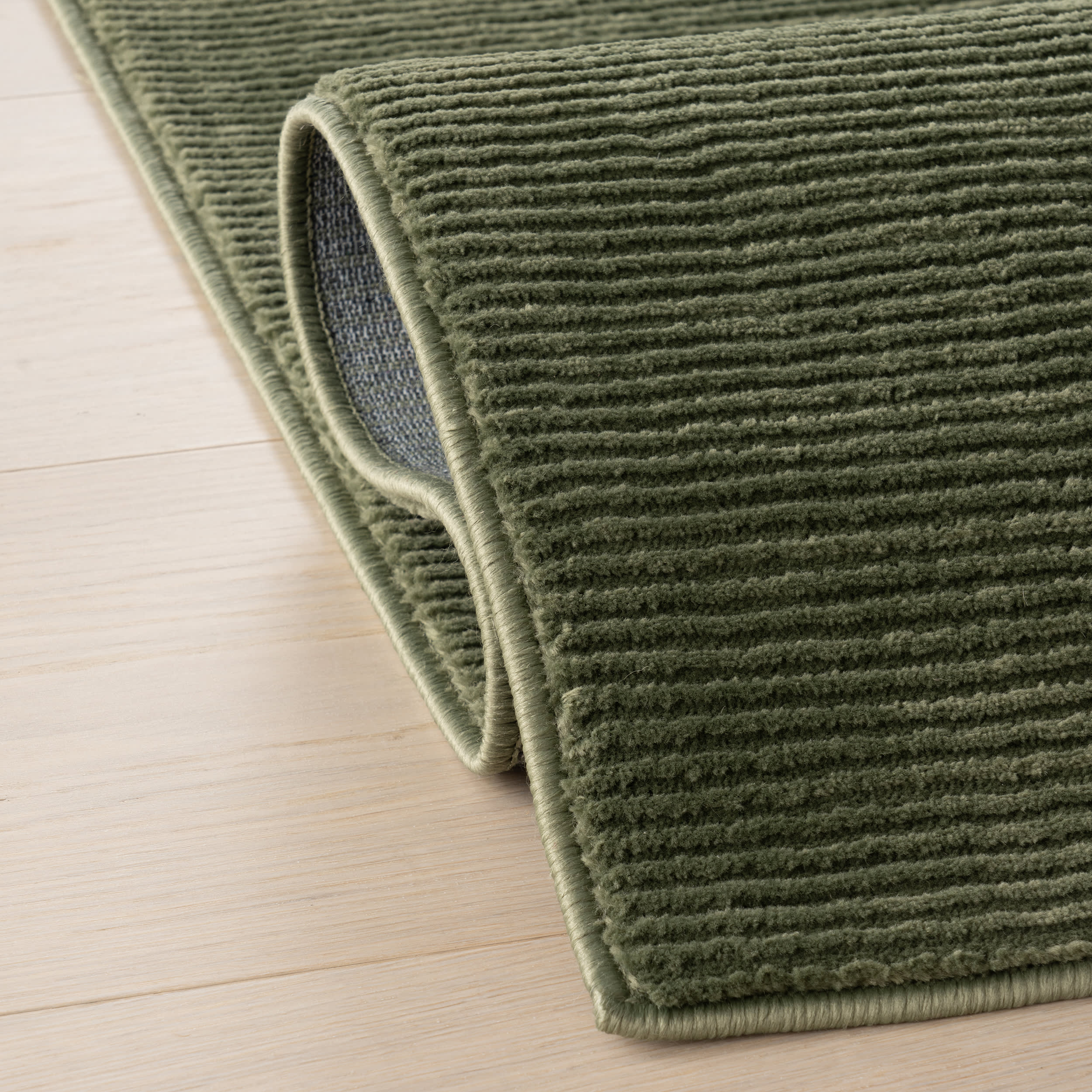 Chandani Abstract Plush Textured Washable Rug | Green - Image 11