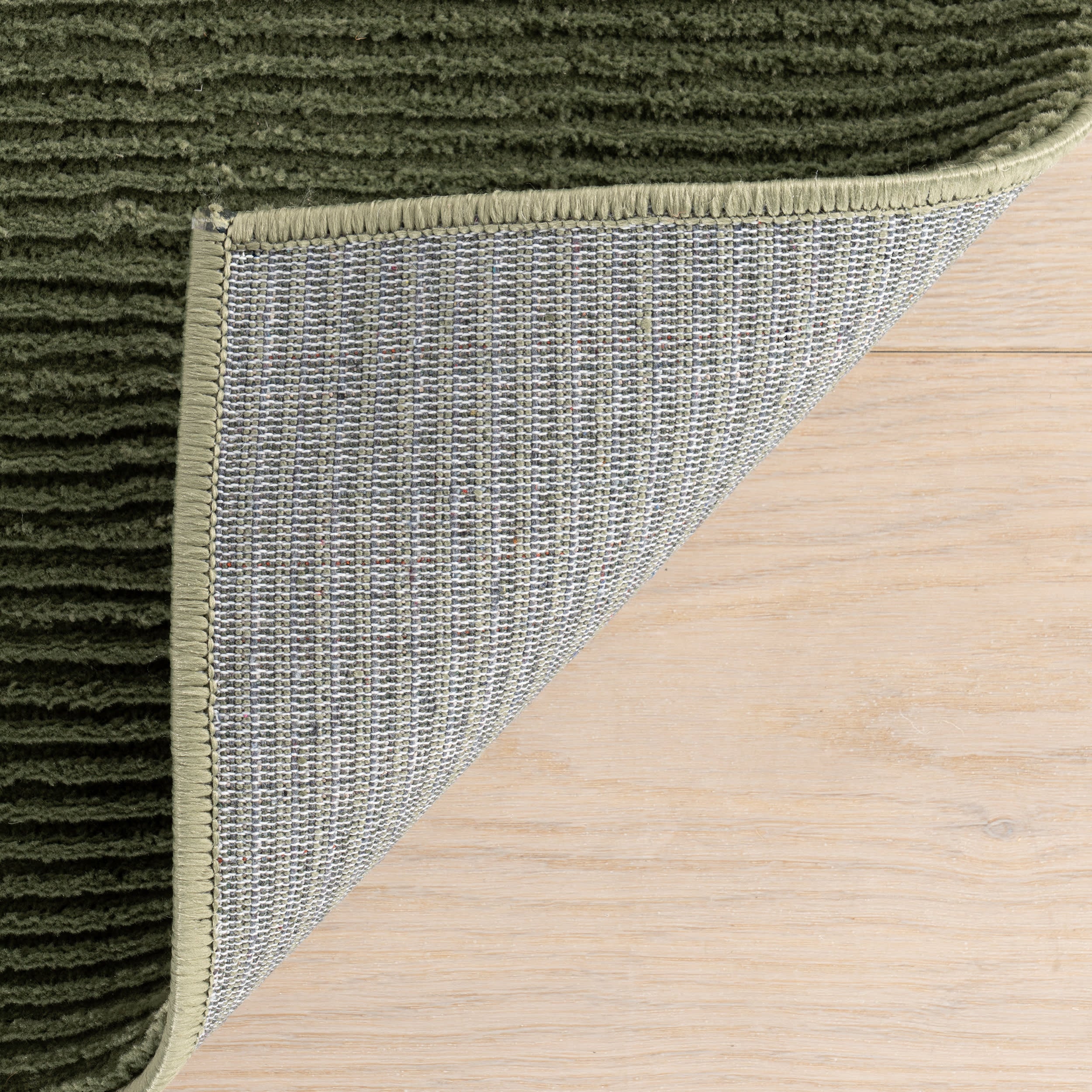 Chandani Abstract Plush Textured Washable Rug | Green - Image 8