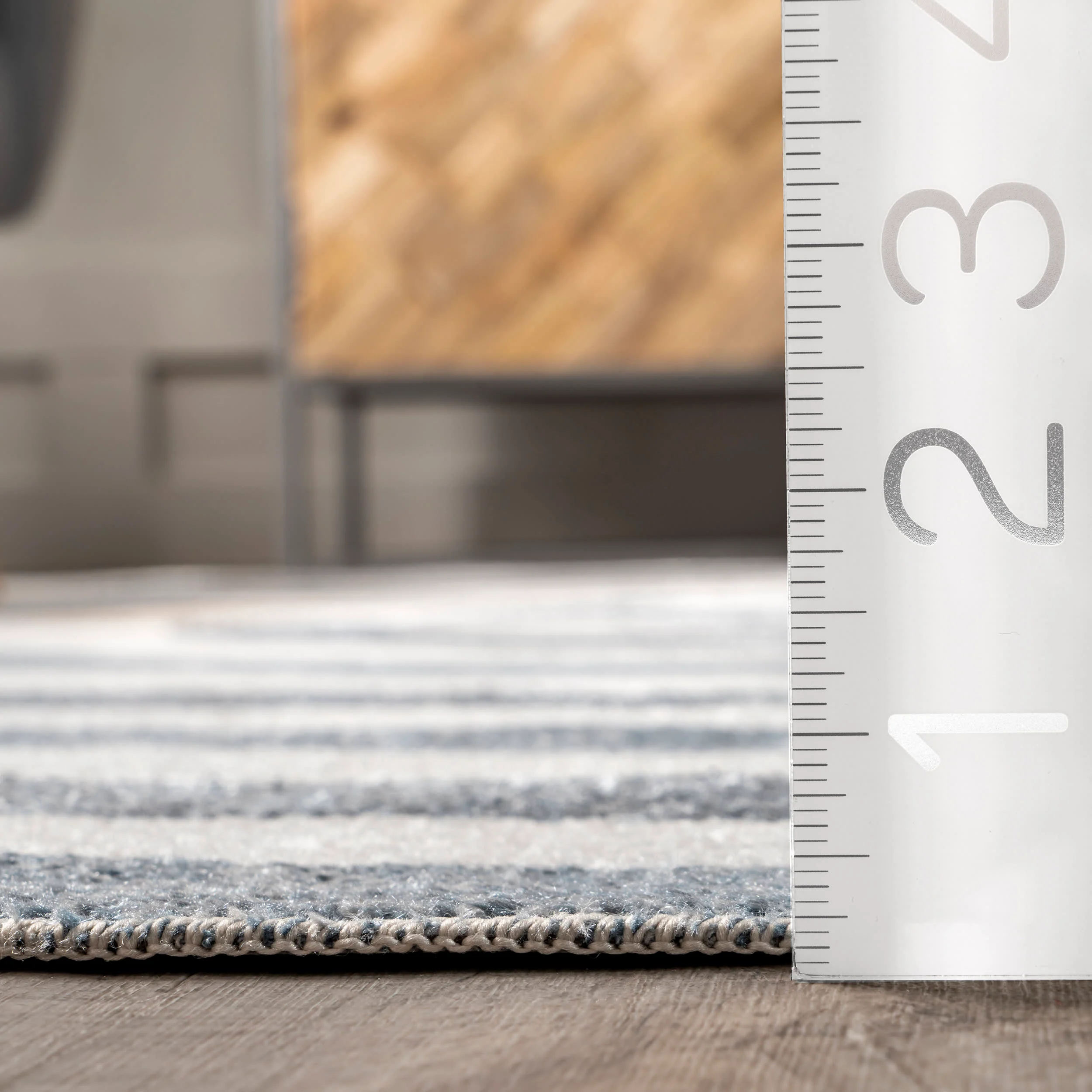 Chandra Retro Spirals Washable Rug | Blue - Image 5