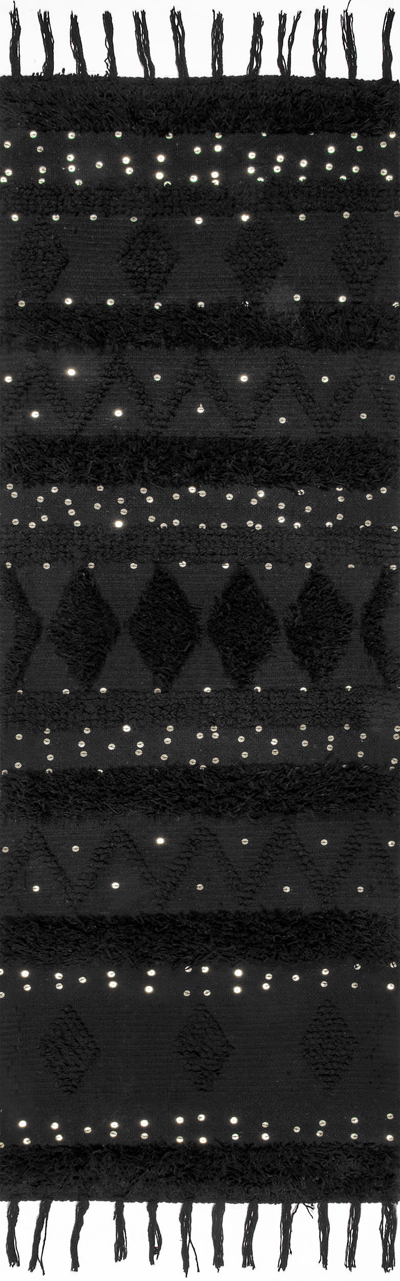 Chandy Textured Wool Rug | Black