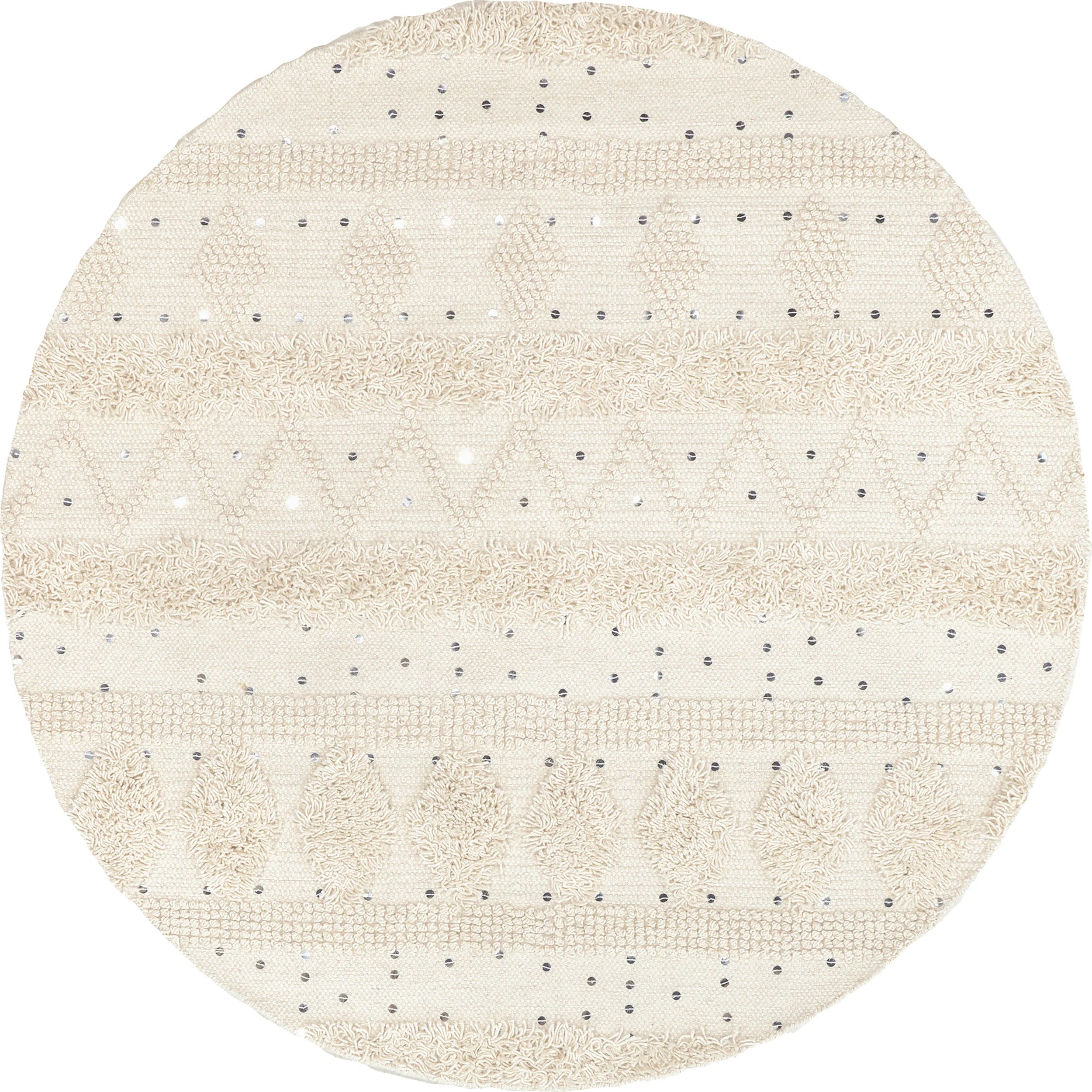 Chandy Textured Wool Rug | Cream