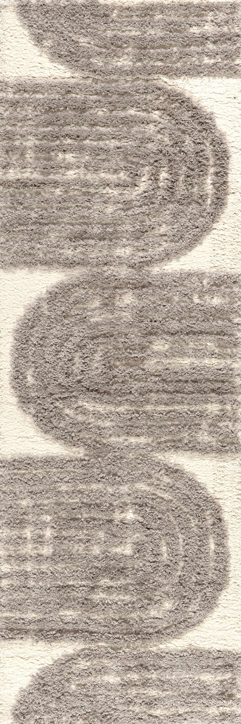 Charlee Textured Arcs Rug | Beige