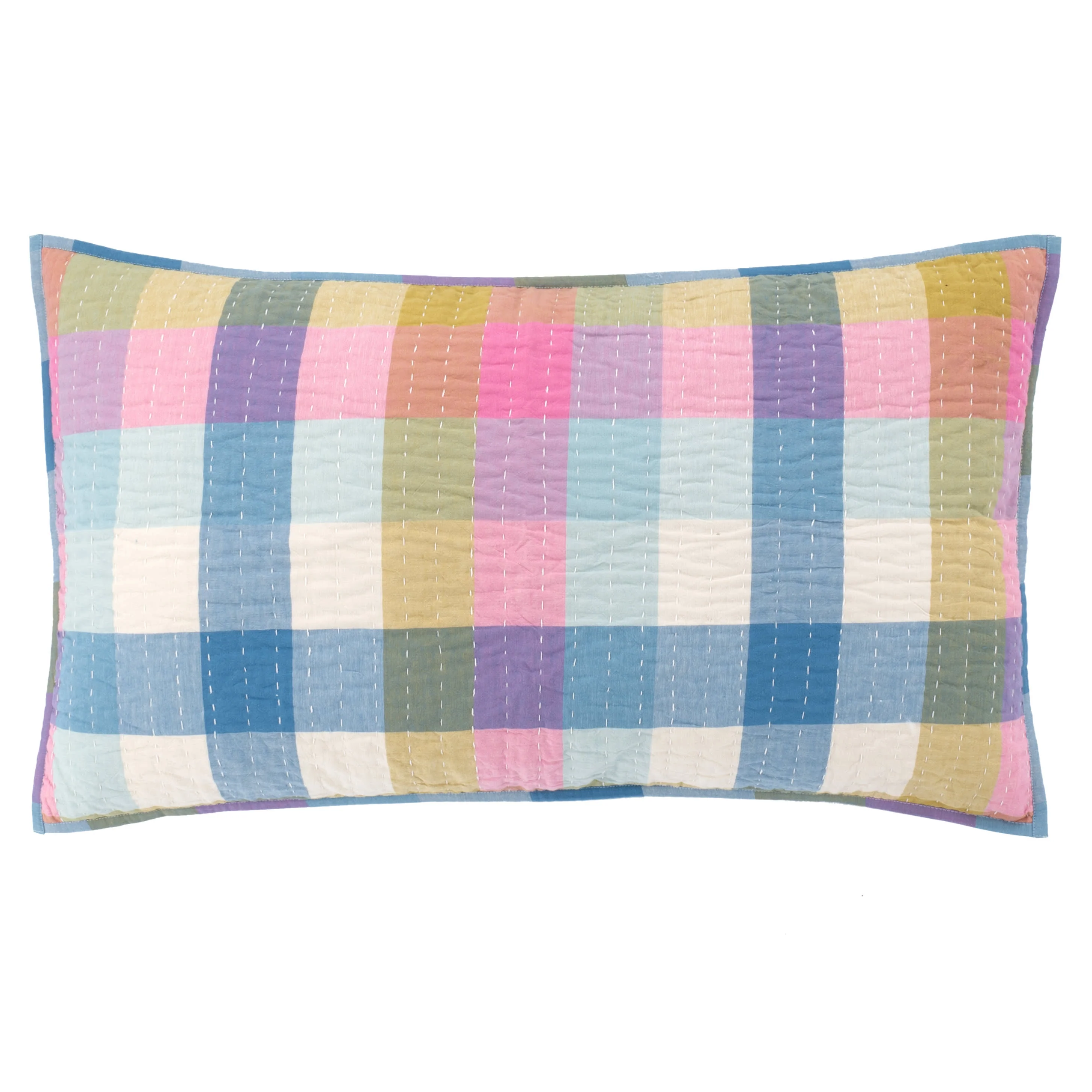 Charlette Plaid Sham | Multi - Image 4