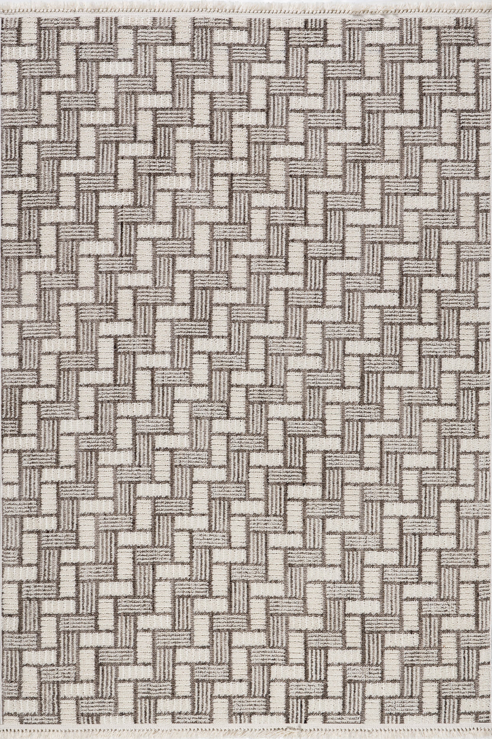 Charli Geometric Rug | Ivory
